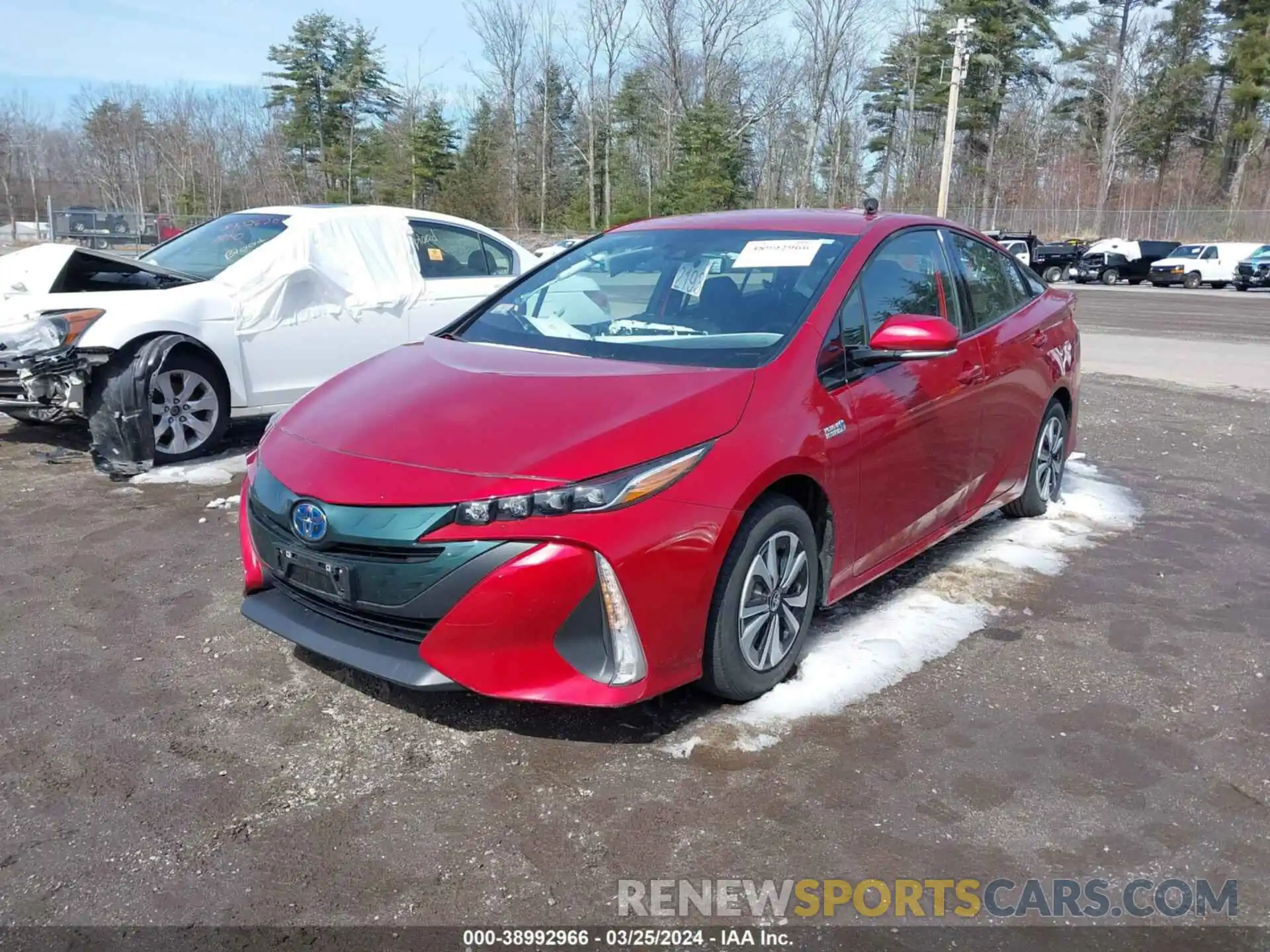 2 Photograph of a damaged car JTDKARFPXK3115611 TOYOTA PRIUS PRIME 2019