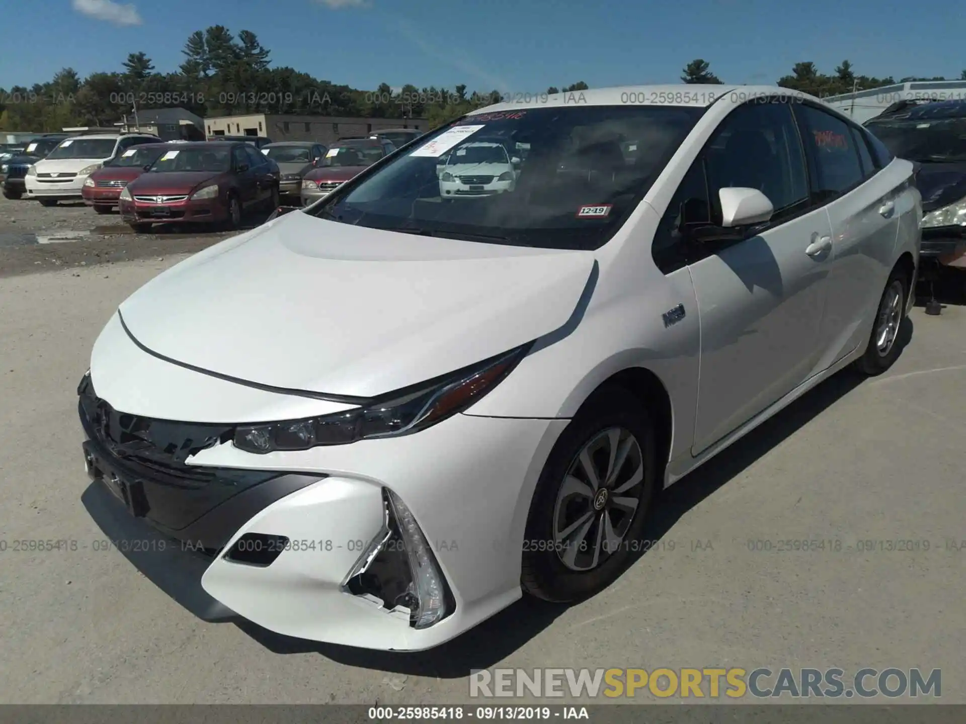 2 Фотография поврежденного автомобиля JTDKARFPXK3116788 TOYOTA PRIUS PRIME 2019