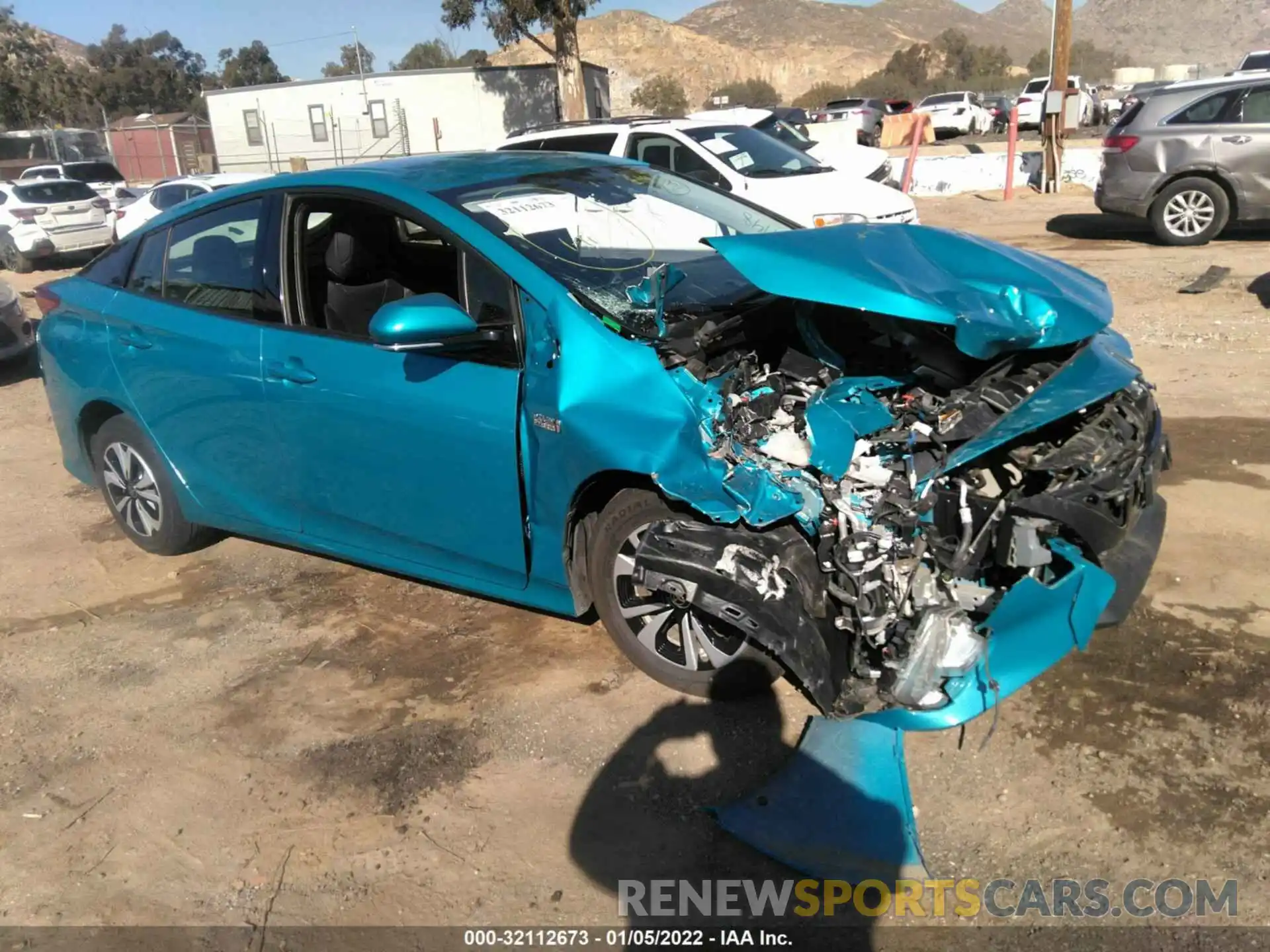 1 Photograph of a damaged car JTDKARFPXK3119948 TOYOTA PRIUS PRIME 2019