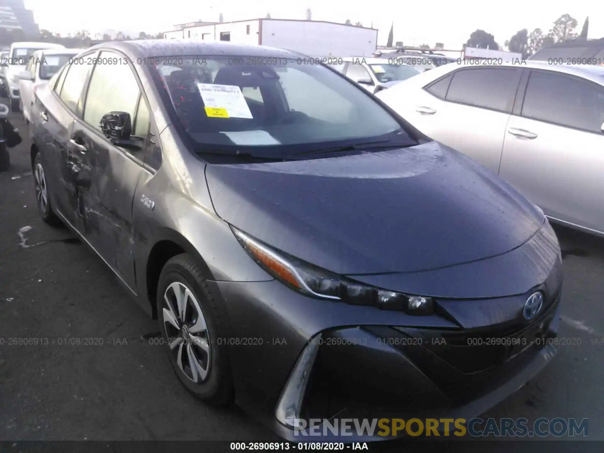 1 Photograph of a damaged car JTDKARFPXK3119979 TOYOTA PRIUS PRIME 2019