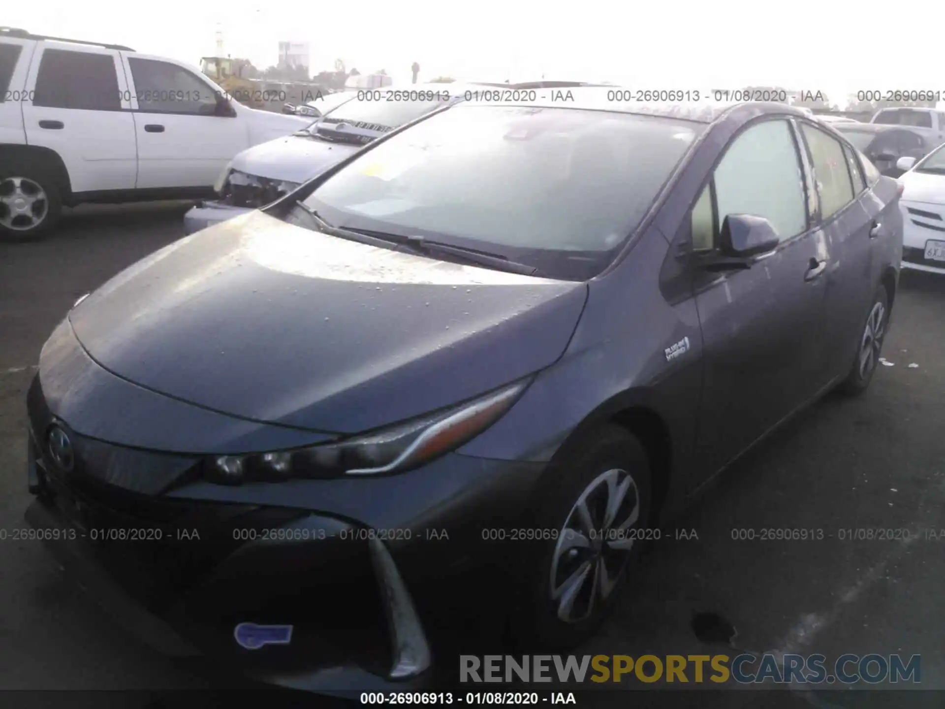 2 Photograph of a damaged car JTDKARFPXK3119979 TOYOTA PRIUS PRIME 2019