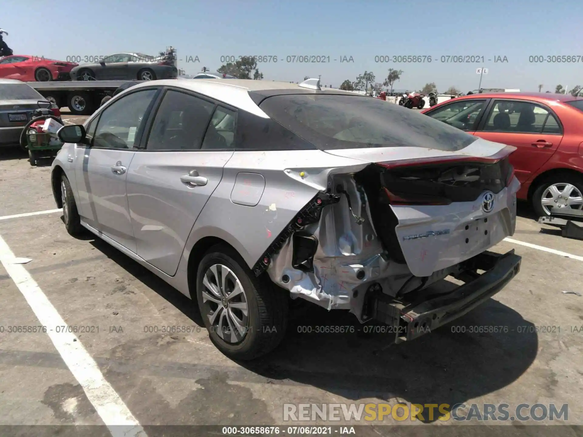 3 Photograph of a damaged car JTDKARFP0L3125226 TOYOTA PRIUS PRIME 2020