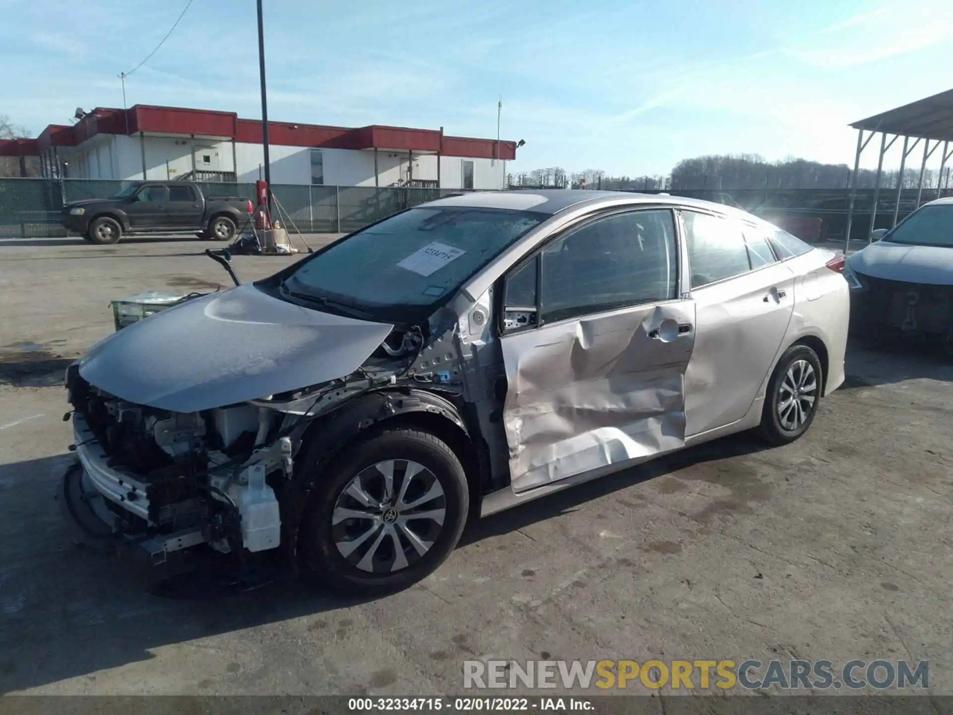 2 Photograph of a damaged car JTDKARFP0L3125582 TOYOTA PRIUS PRIME 2020