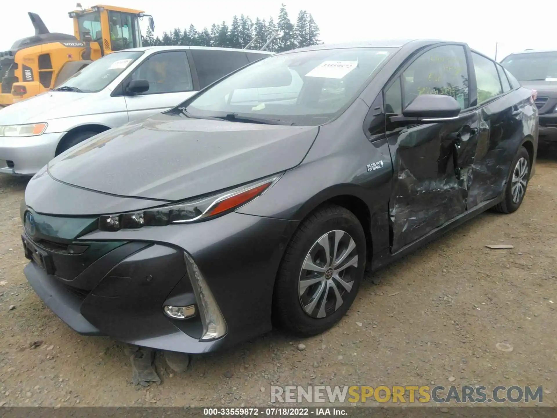 2 Photograph of a damaged car JTDKARFP0L3129342 TOYOTA PRIUS PRIME 2020