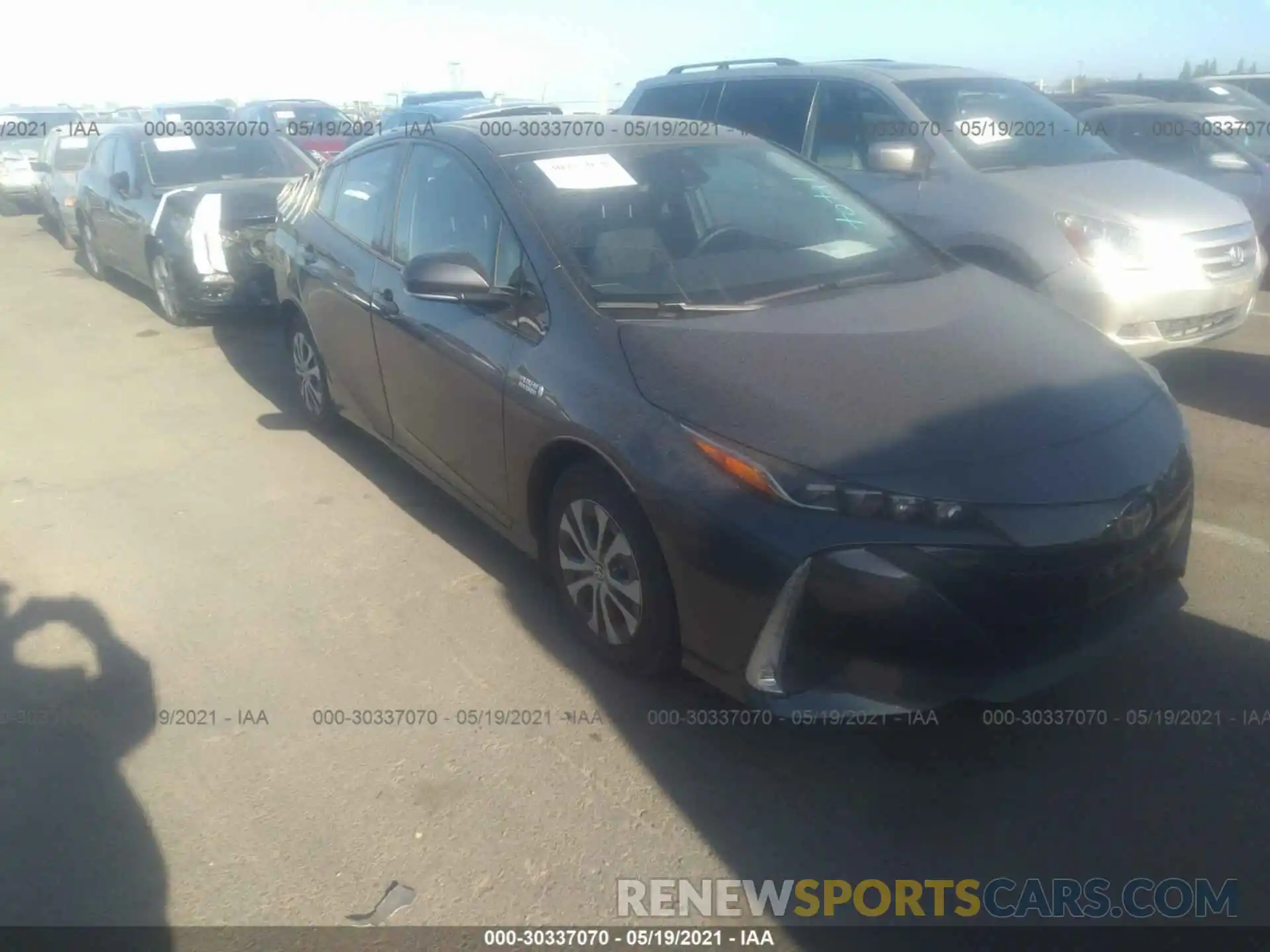 1 Photograph of a damaged car JTDKARFP0L3130488 TOYOTA PRIUS PRIME 2020