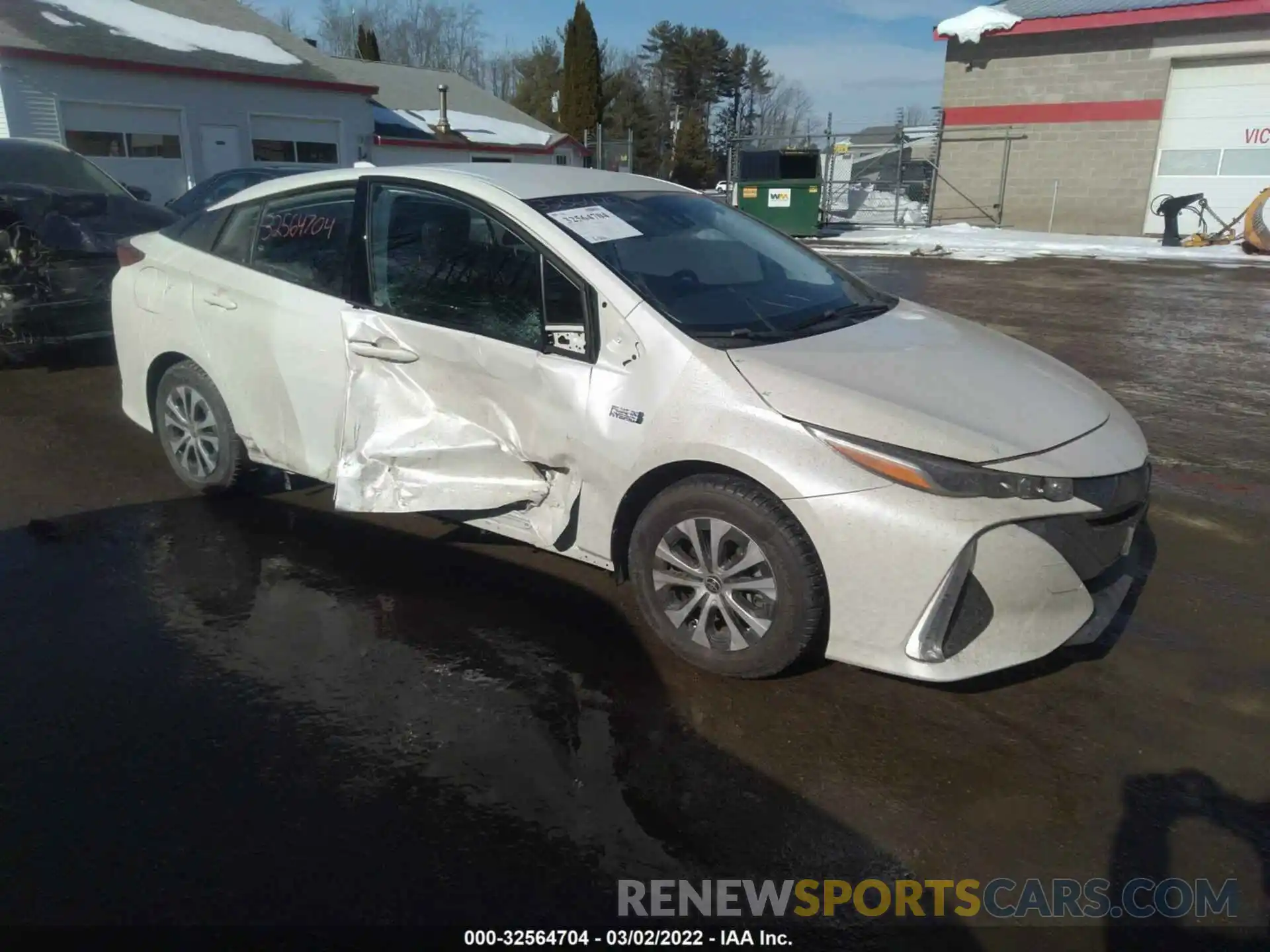 1 Photograph of a damaged car JTDKARFP0L3133424 TOYOTA PRIUS PRIME 2020