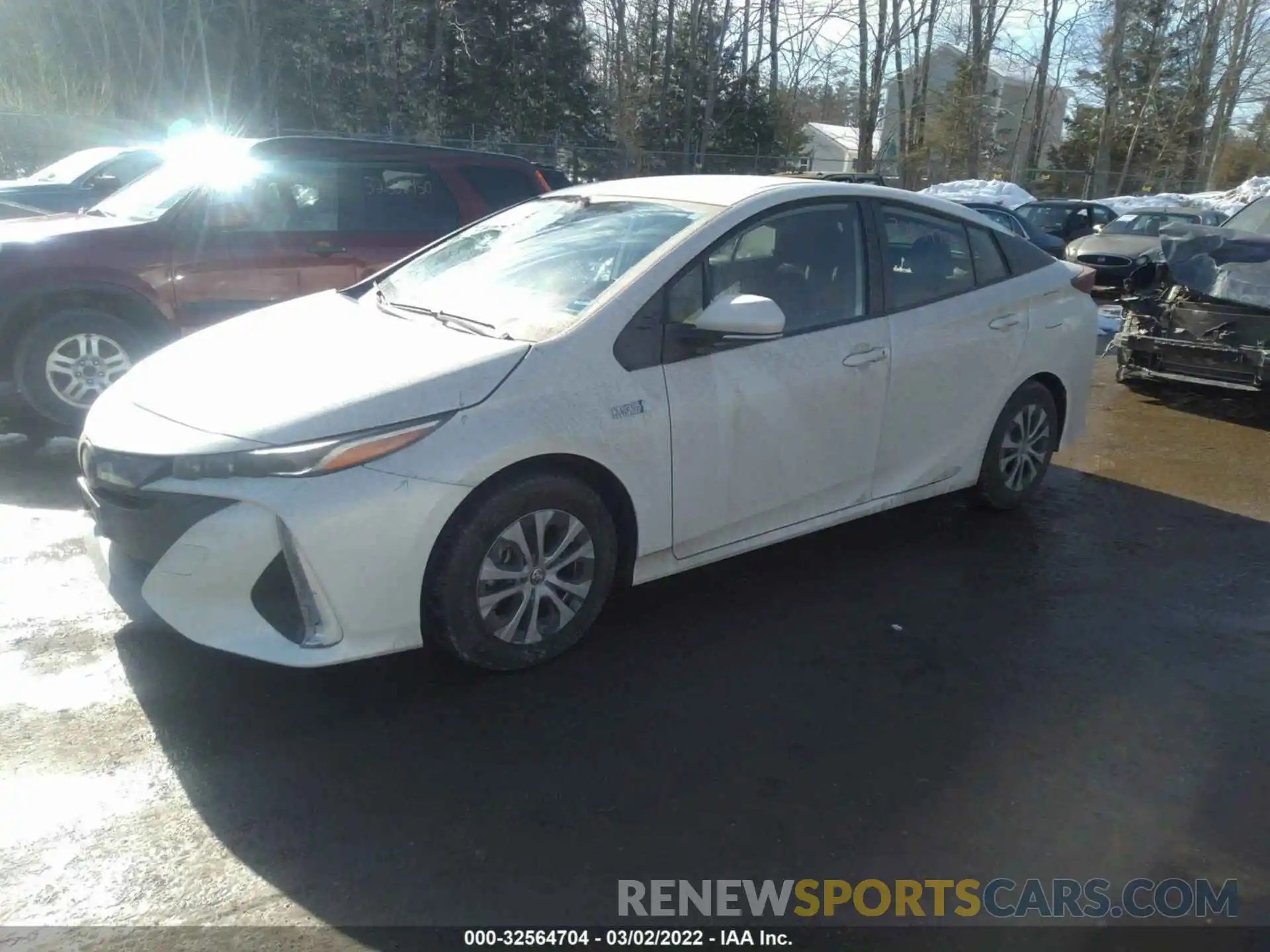 2 Photograph of a damaged car JTDKARFP0L3133424 TOYOTA PRIUS PRIME 2020