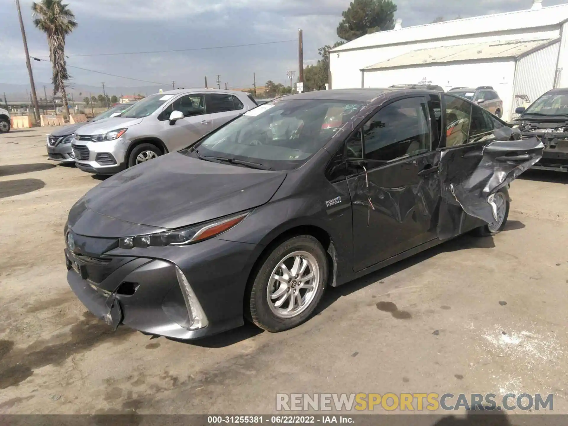 2 Photograph of a damaged car JTDKARFP0L3135934 TOYOTA PRIUS PRIME 2020