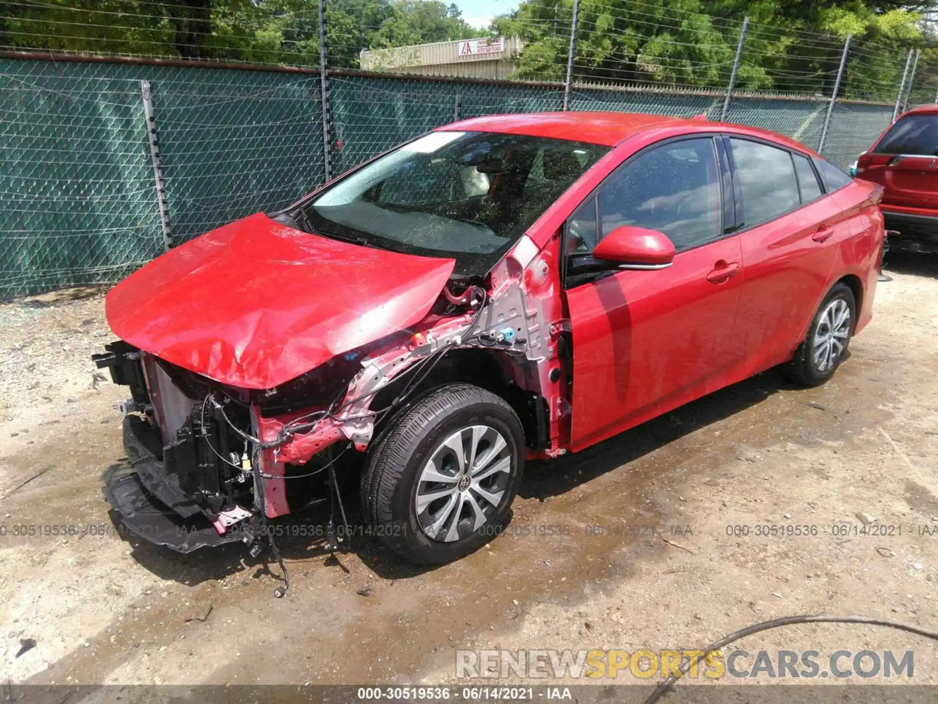 2 Photograph of a damaged car JTDKARFP0L3136761 TOYOTA PRIUS PRIME 2020