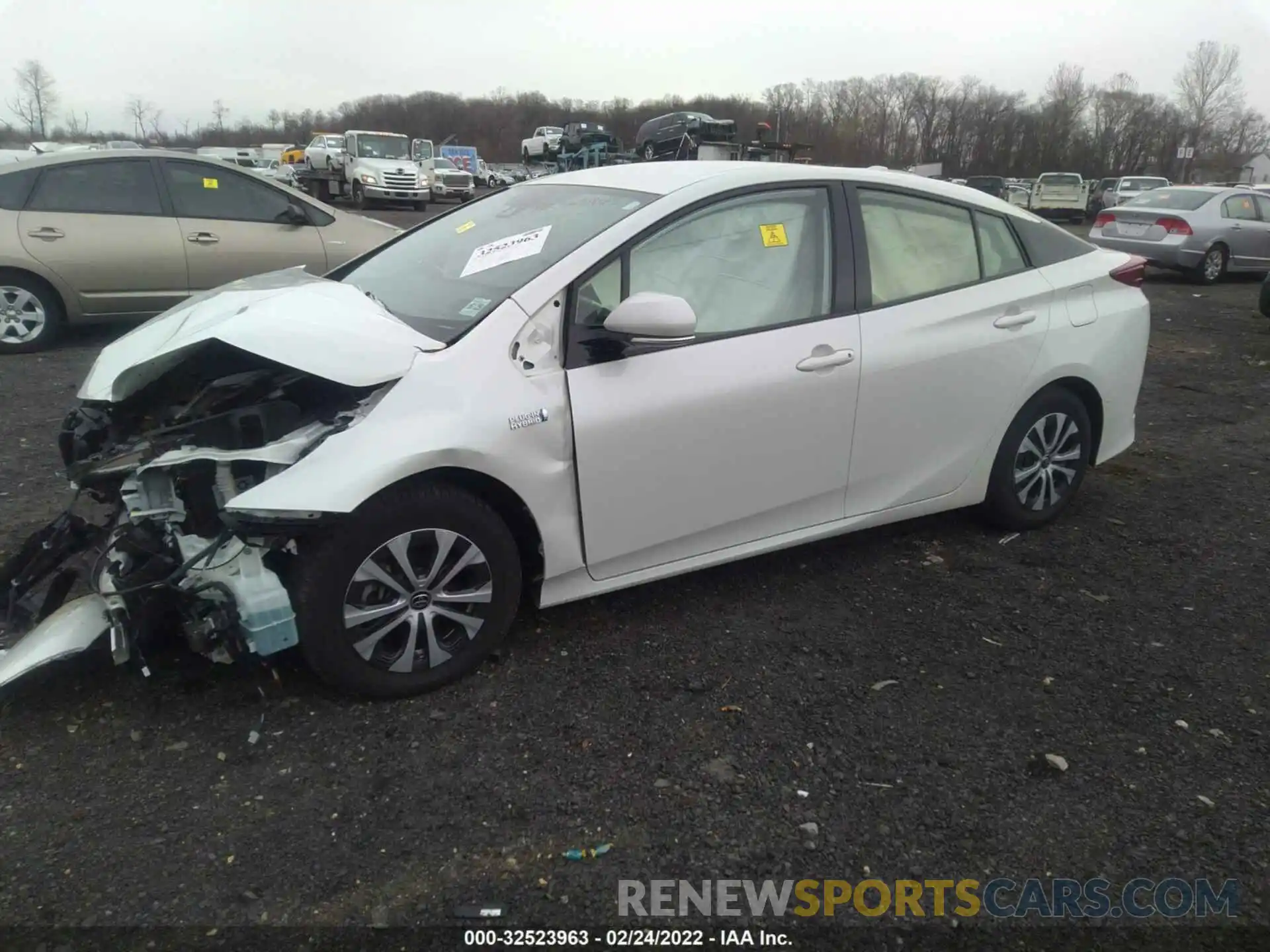 2 Photograph of a damaged car JTDKARFP0L3137652 TOYOTA PRIUS PRIME 2020