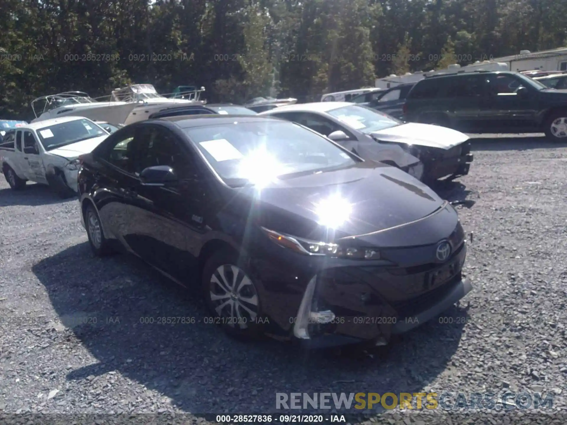 1 Photograph of a damaged car JTDKARFP0L3146321 TOYOTA PRIUS PRIME 2020