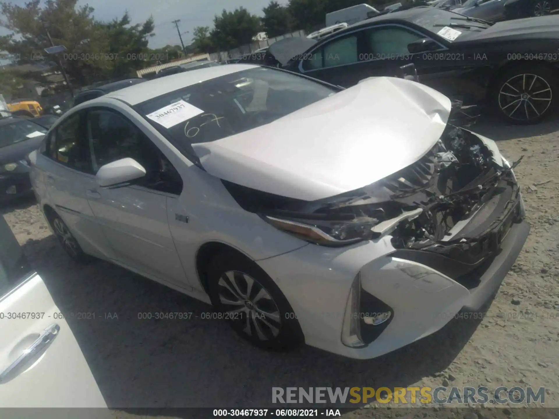 1 Photograph of a damaged car JTDKARFP0L3152801 TOYOTA PRIUS PRIME 2020