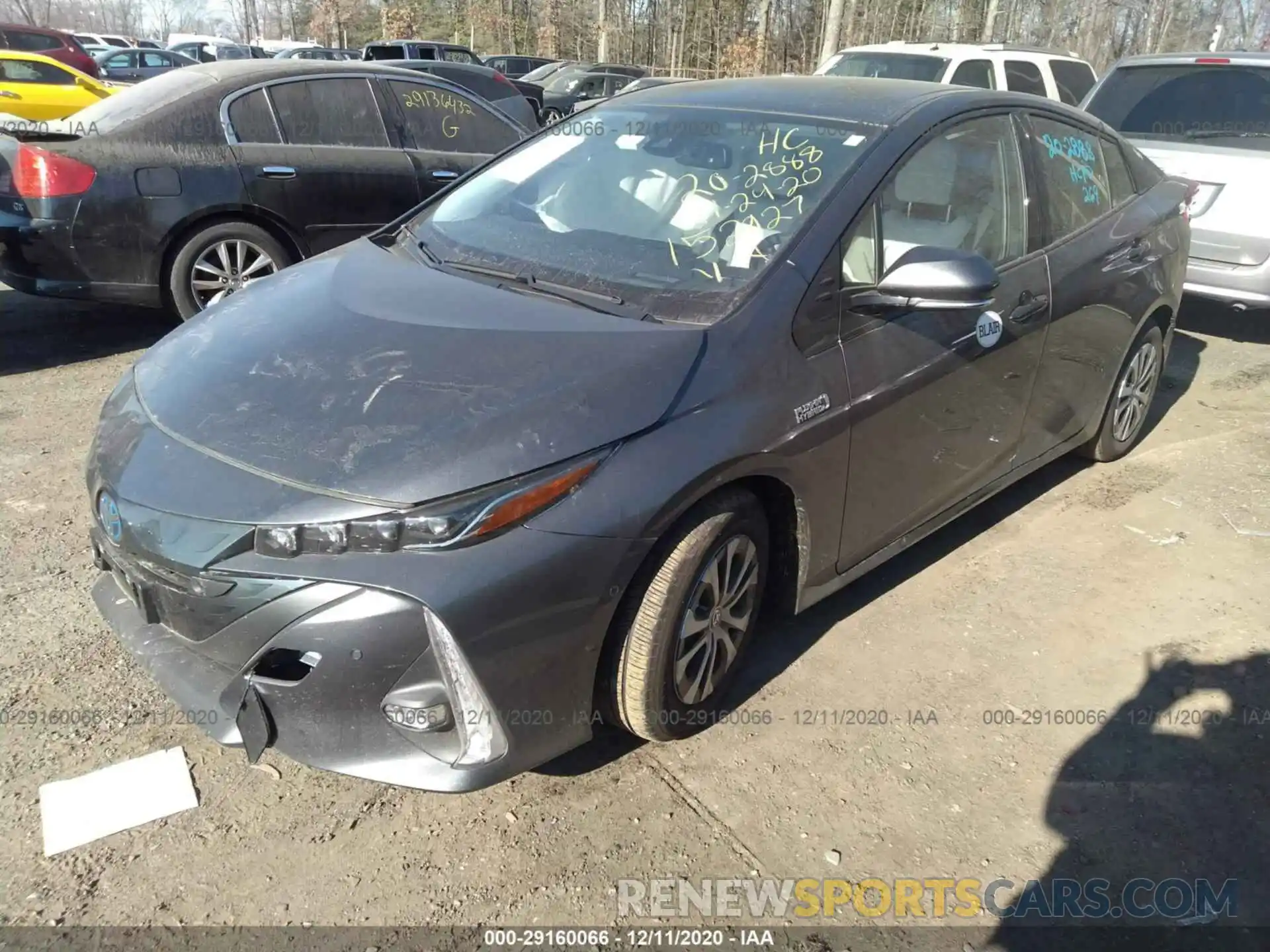 2 Photograph of a damaged car JTDKARFP0L3152927 TOYOTA PRIUS PRIME 2020