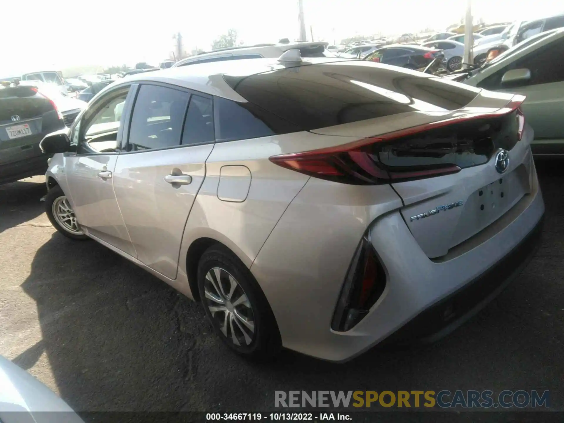 3 Photograph of a damaged car JTDKARFP0L3153429 TOYOTA PRIUS PRIME 2020