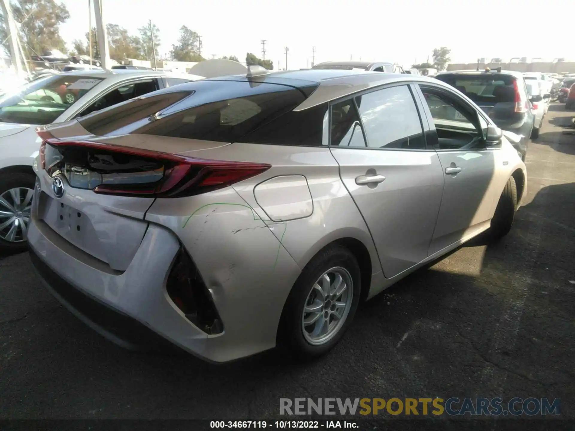 4 Photograph of a damaged car JTDKARFP0L3153429 TOYOTA PRIUS PRIME 2020