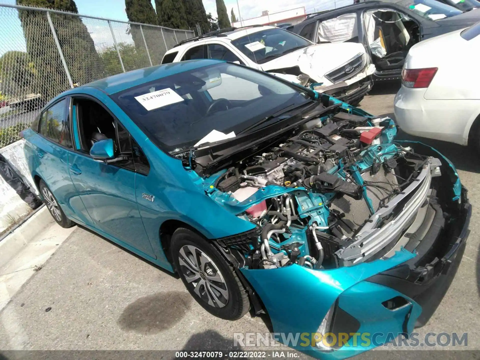 1 Photograph of a damaged car JTDKARFP1L3142956 TOYOTA PRIUS PRIME 2020