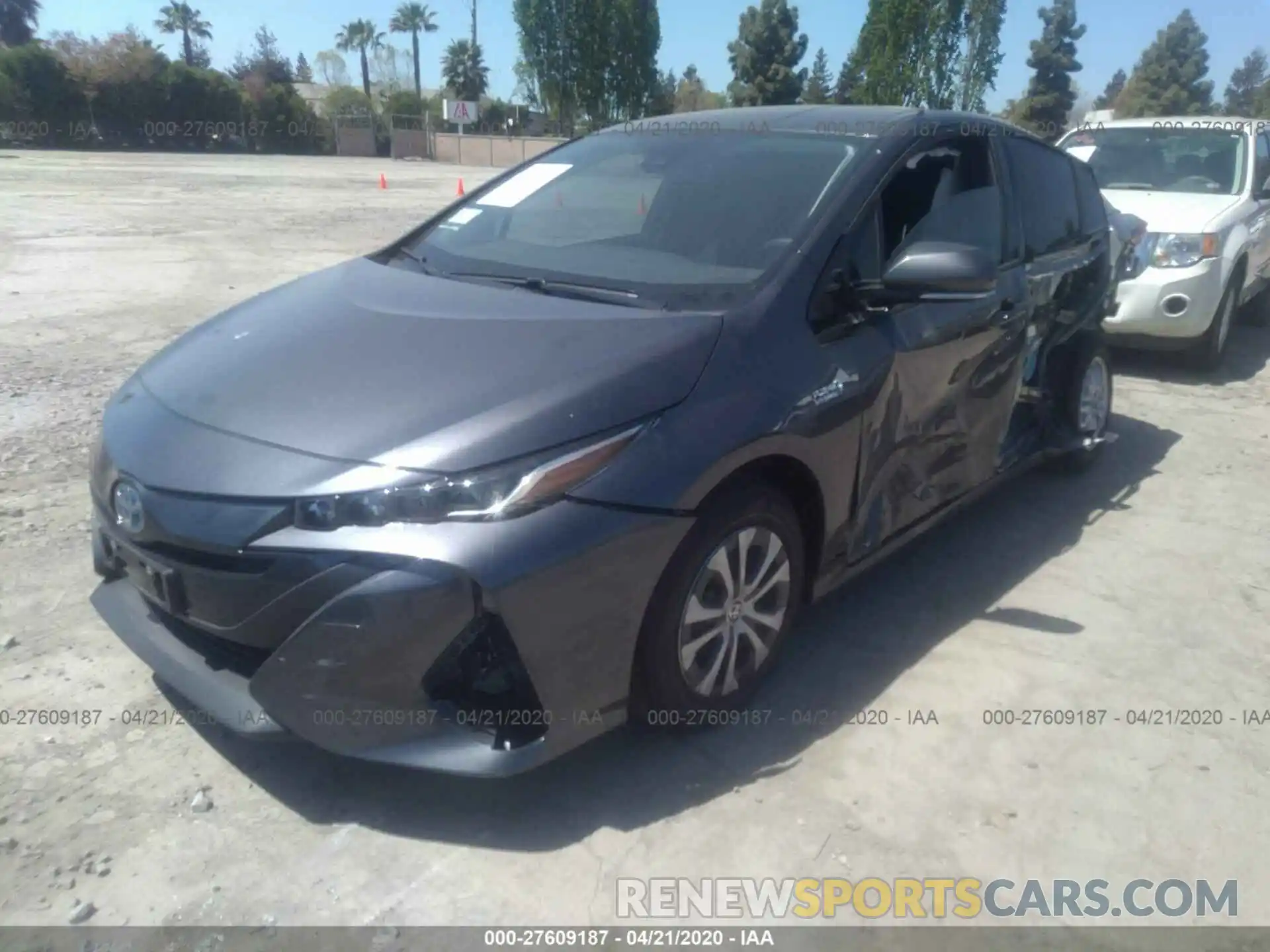 2 Photograph of a damaged car JTDKARFP1L3150555 TOYOTA PRIUS PRIME 2020