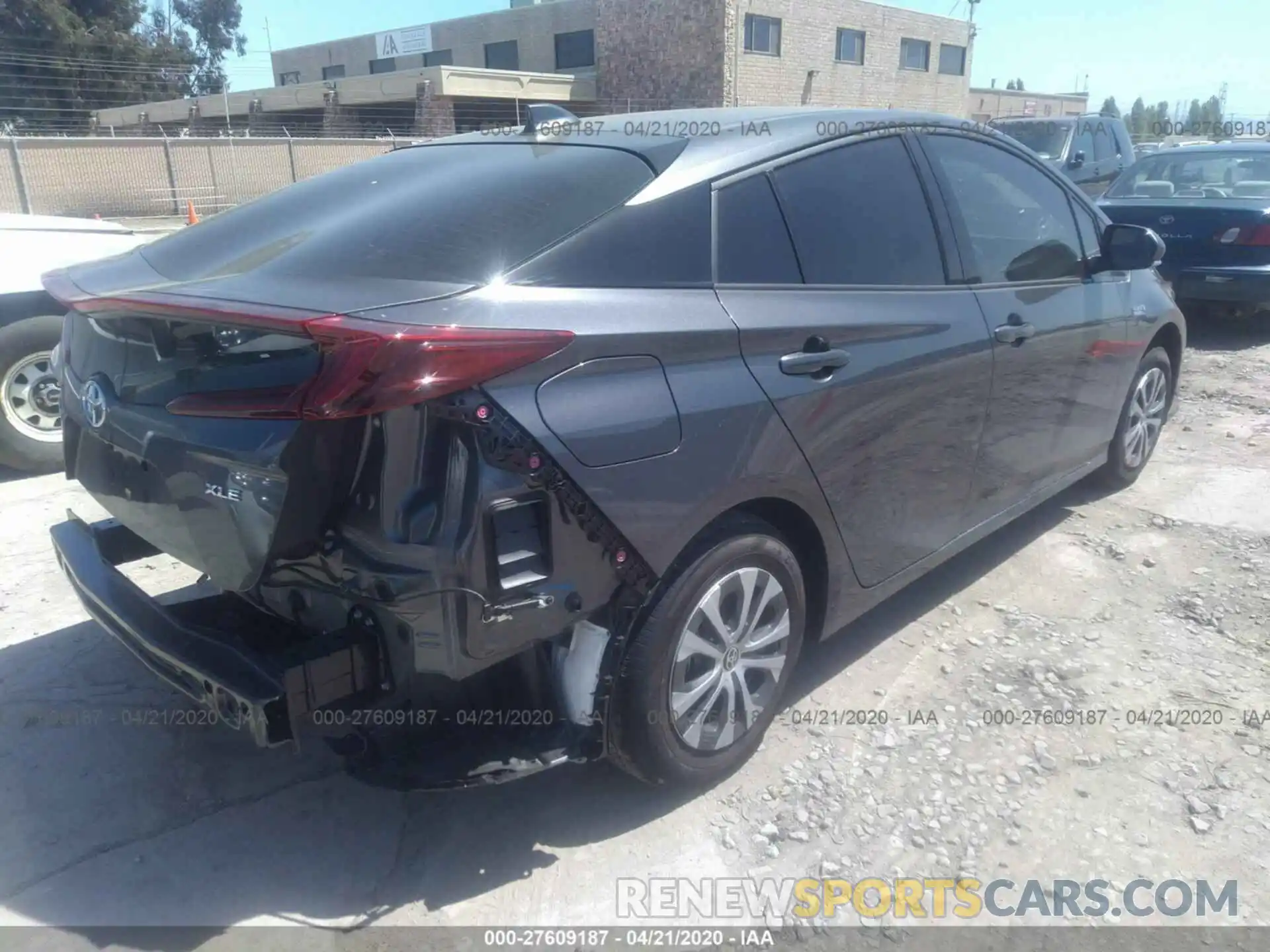 4 Photograph of a damaged car JTDKARFP1L3150555 TOYOTA PRIUS PRIME 2020