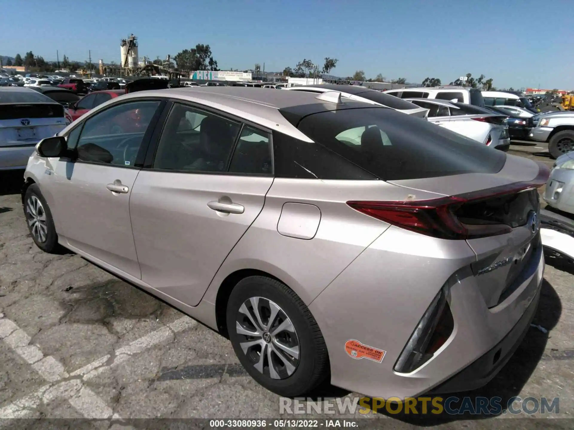 3 Photograph of a damaged car JTDKARFP1L3154427 TOYOTA PRIUS PRIME 2020