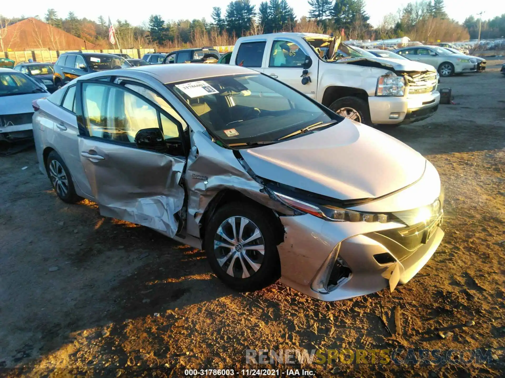 1 Photograph of a damaged car JTDKARFP1L3157800 TOYOTA PRIUS PRIME 2020