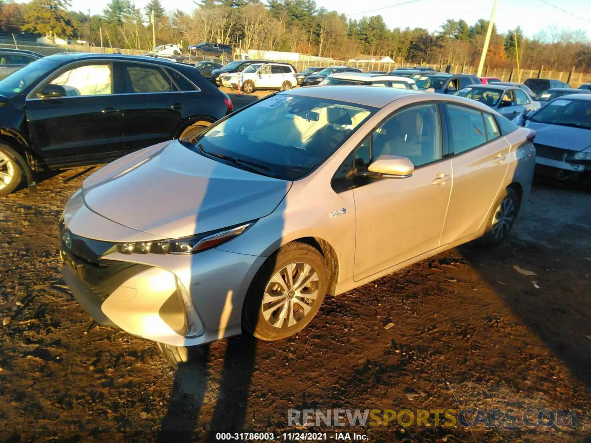 2 Photograph of a damaged car JTDKARFP1L3157800 TOYOTA PRIUS PRIME 2020