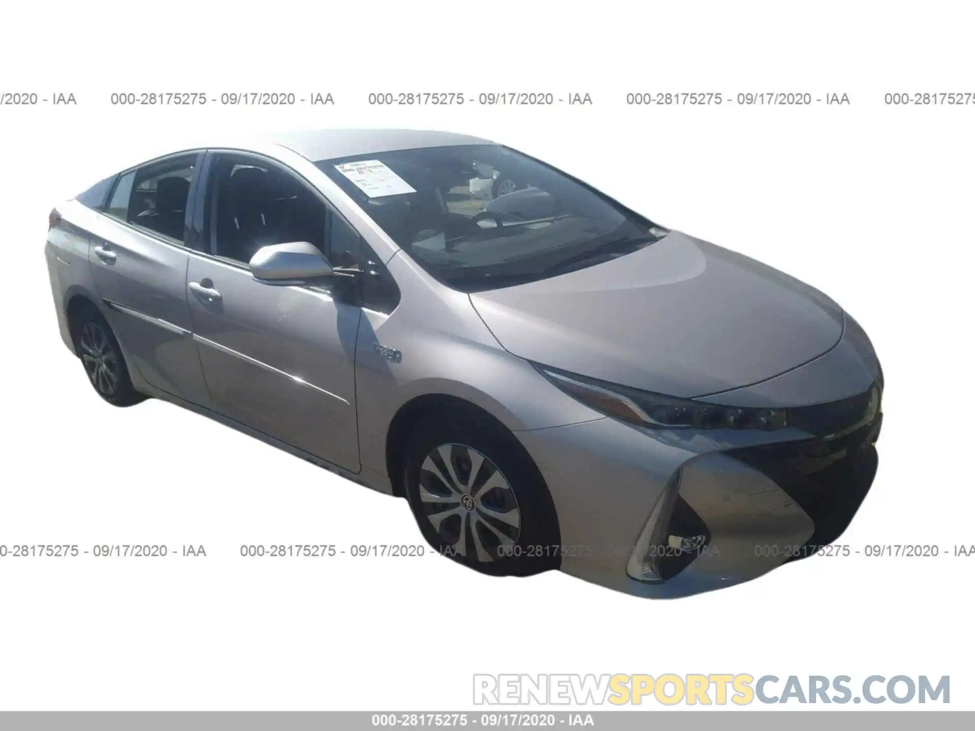 1 Photograph of a damaged car JTDKARFP1L3159143 TOYOTA PRIUS PRIME 2020