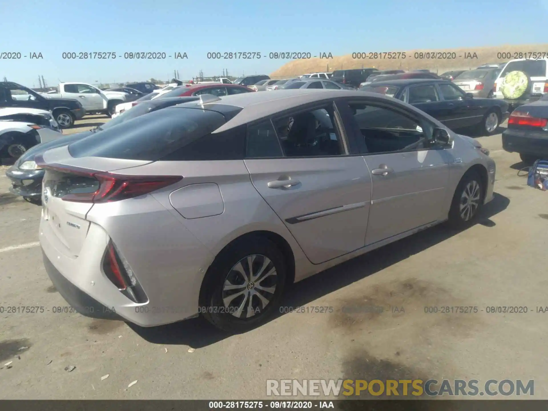 14 Фотография поврежденного автомобиля JTDKARFP1L3159143 TOYOTA PRIUS PRIME 2020