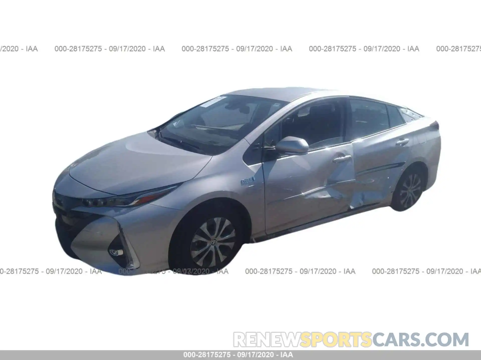 2 Фотография поврежденного автомобиля JTDKARFP1L3159143 TOYOTA PRIUS PRIME 2020