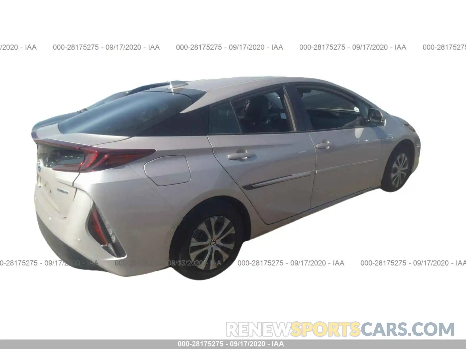 4 Фотография поврежденного автомобиля JTDKARFP1L3159143 TOYOTA PRIUS PRIME 2020