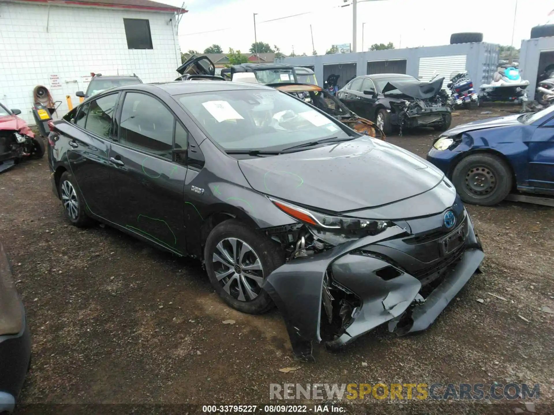 1 Photograph of a damaged car JTDKARFP1L3161247 TOYOTA PRIUS PRIME 2020