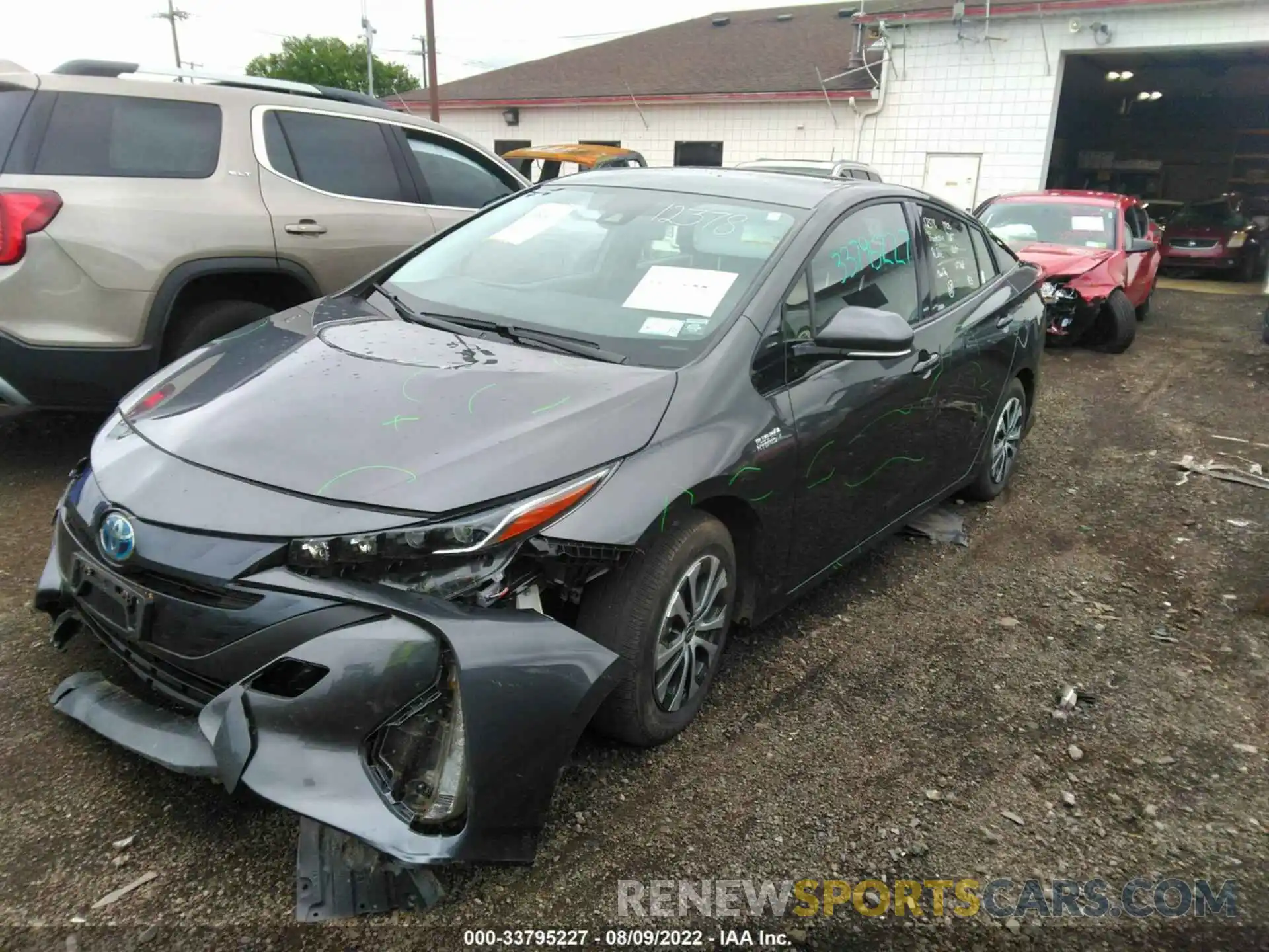 2 Photograph of a damaged car JTDKARFP1L3161247 TOYOTA PRIUS PRIME 2020