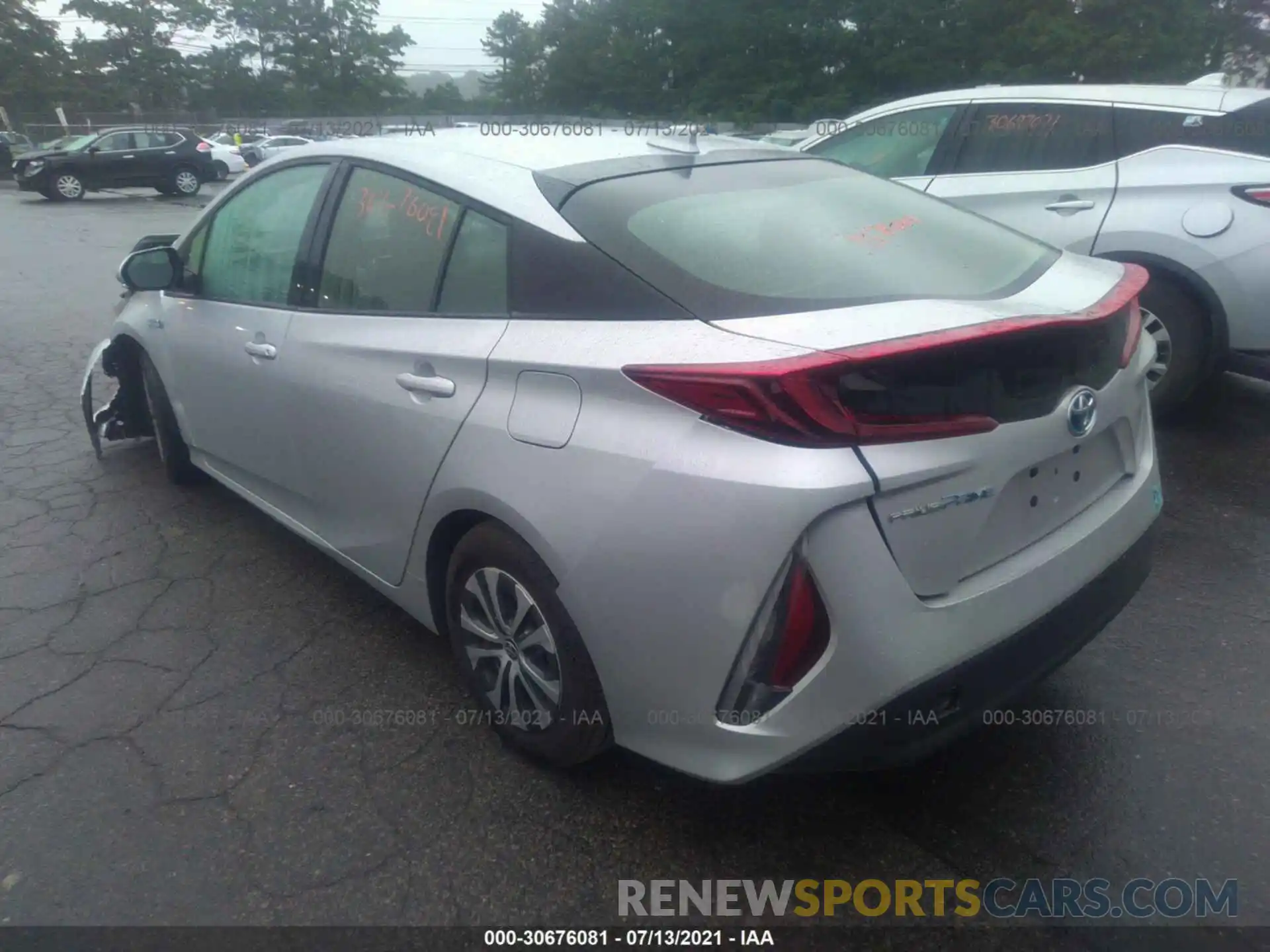 3 Photograph of a damaged car JTDKARFP1L3163001 TOYOTA PRIUS PRIME 2020