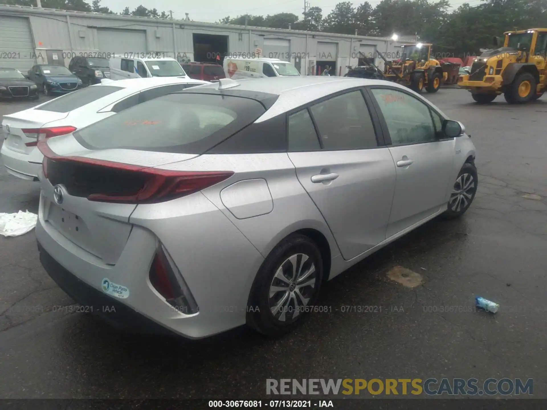 4 Photograph of a damaged car JTDKARFP1L3163001 TOYOTA PRIUS PRIME 2020