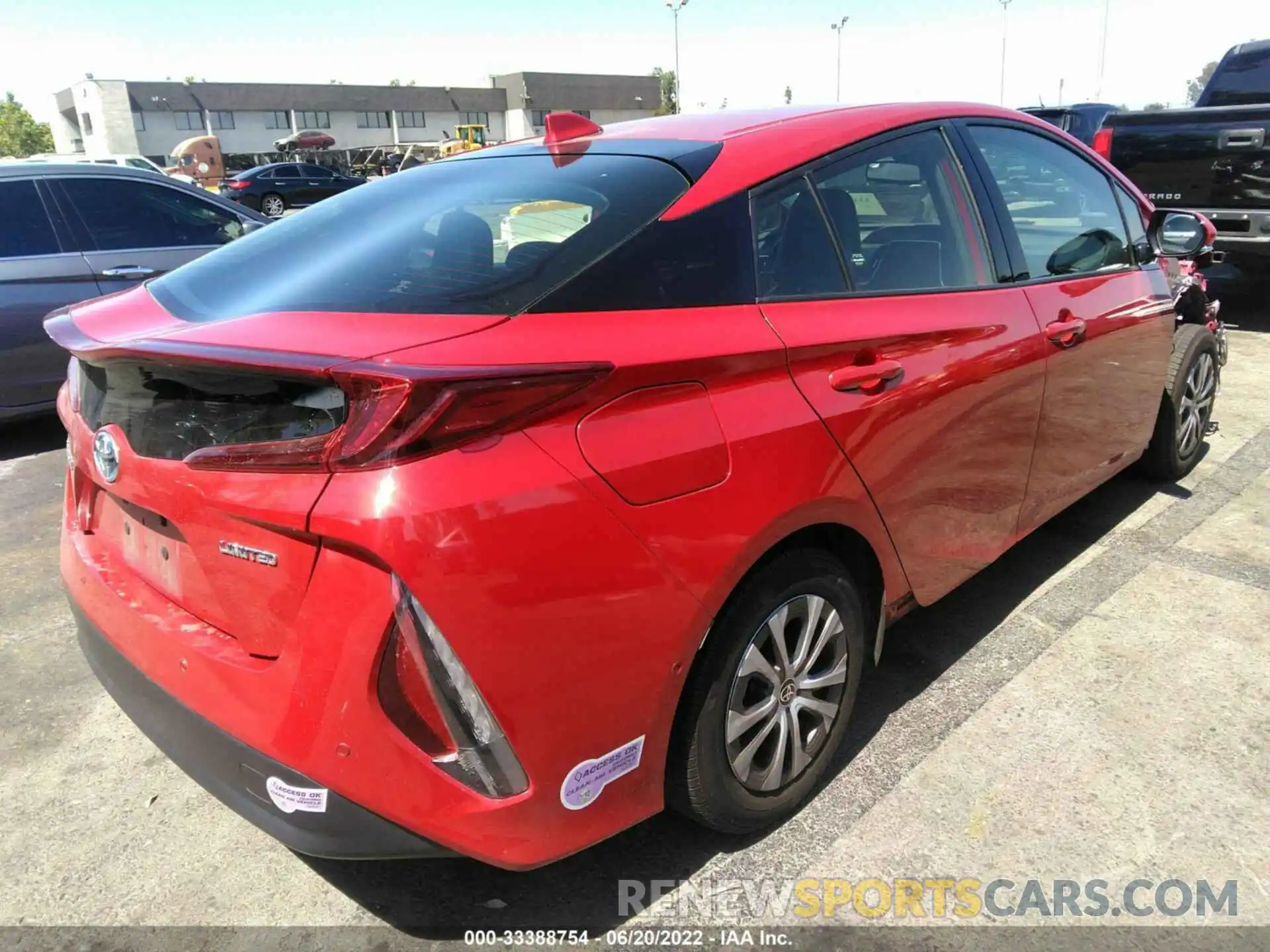 4 Фотография поврежденного автомобиля JTDKARFP2L3136678 TOYOTA PRIUS PRIME 2020