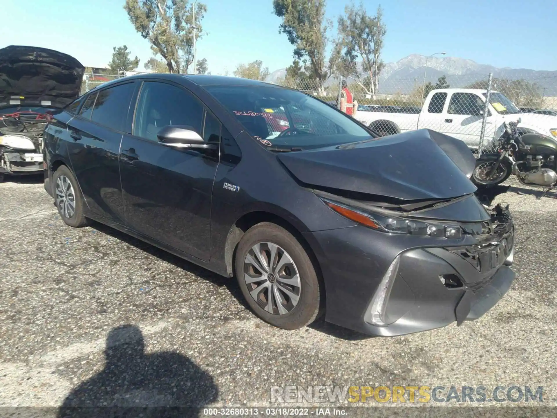 1 Photograph of a damaged car JTDKARFP2L3137524 TOYOTA PRIUS PRIME 2020