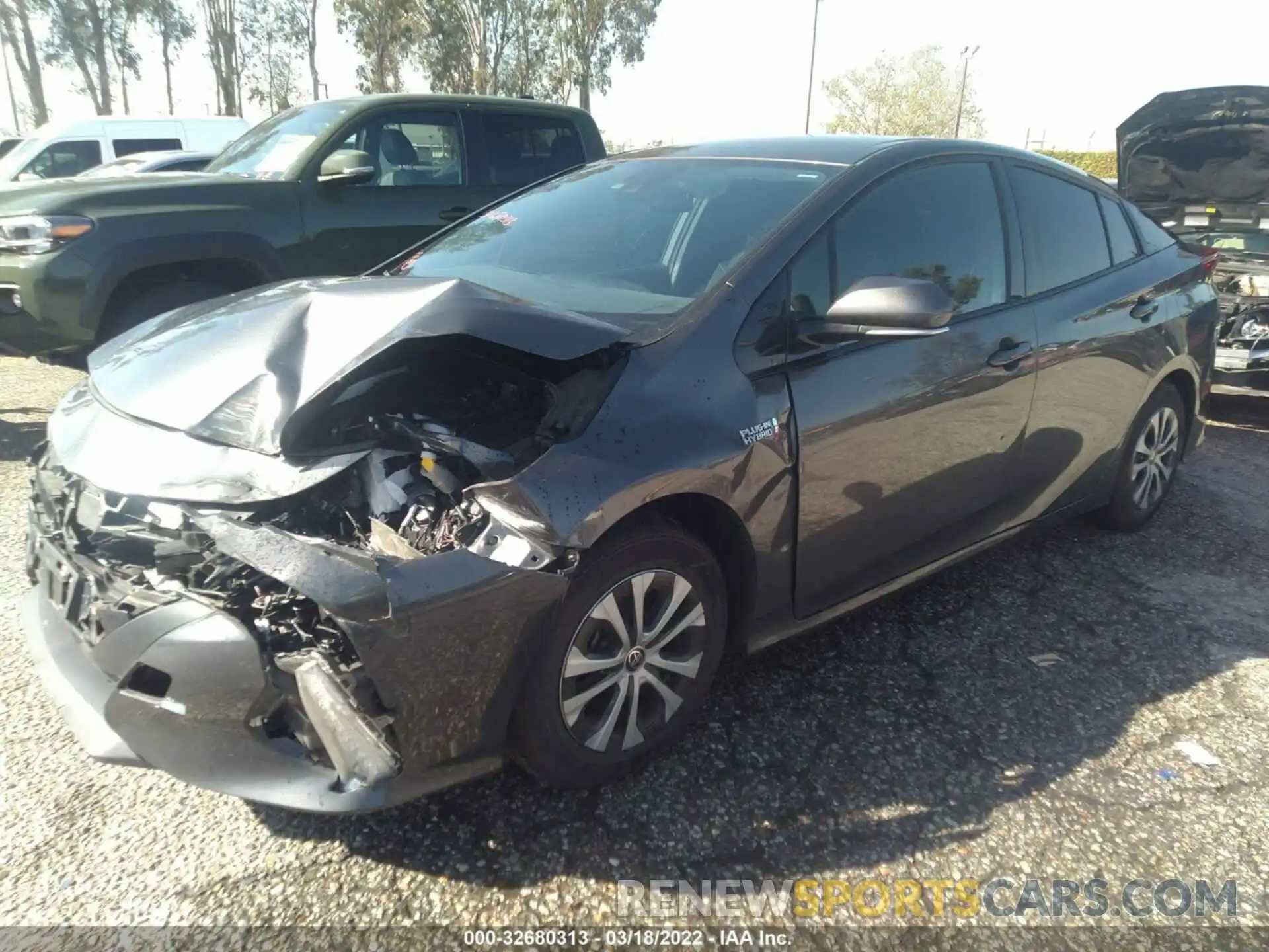 2 Photograph of a damaged car JTDKARFP2L3137524 TOYOTA PRIUS PRIME 2020