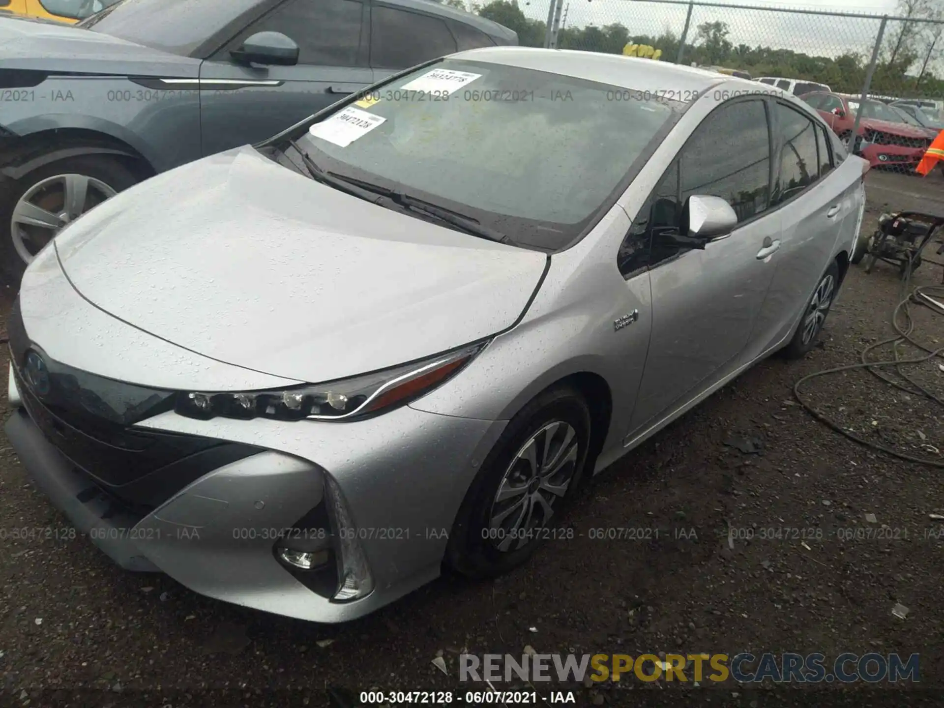 2 Photograph of a damaged car JTDKARFP2L3138057 TOYOTA PRIUS PRIME 2020