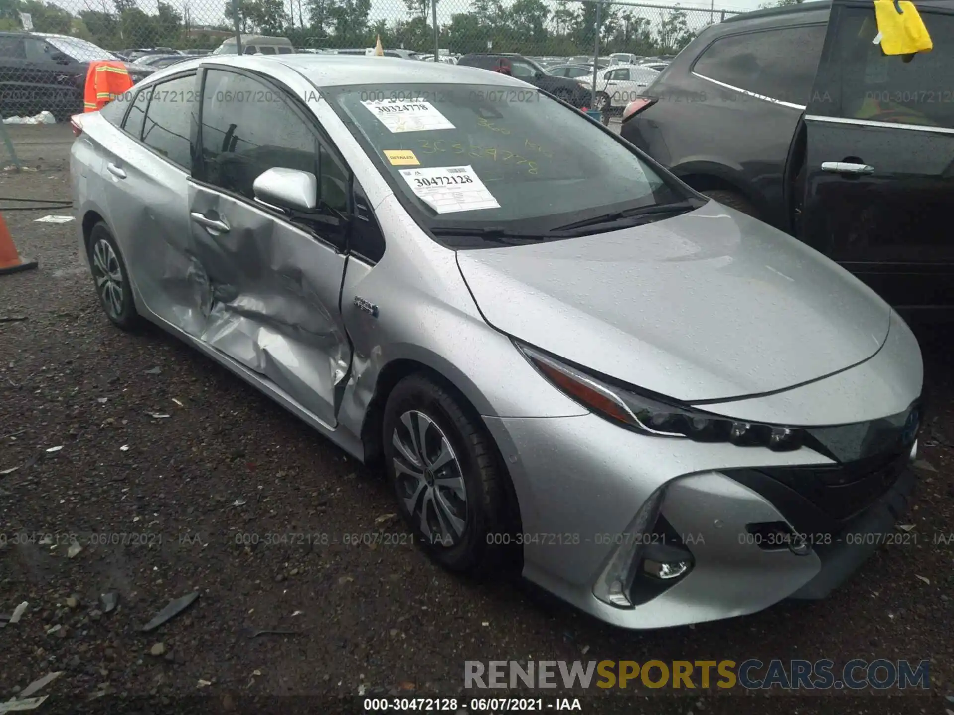 6 Photograph of a damaged car JTDKARFP2L3138057 TOYOTA PRIUS PRIME 2020