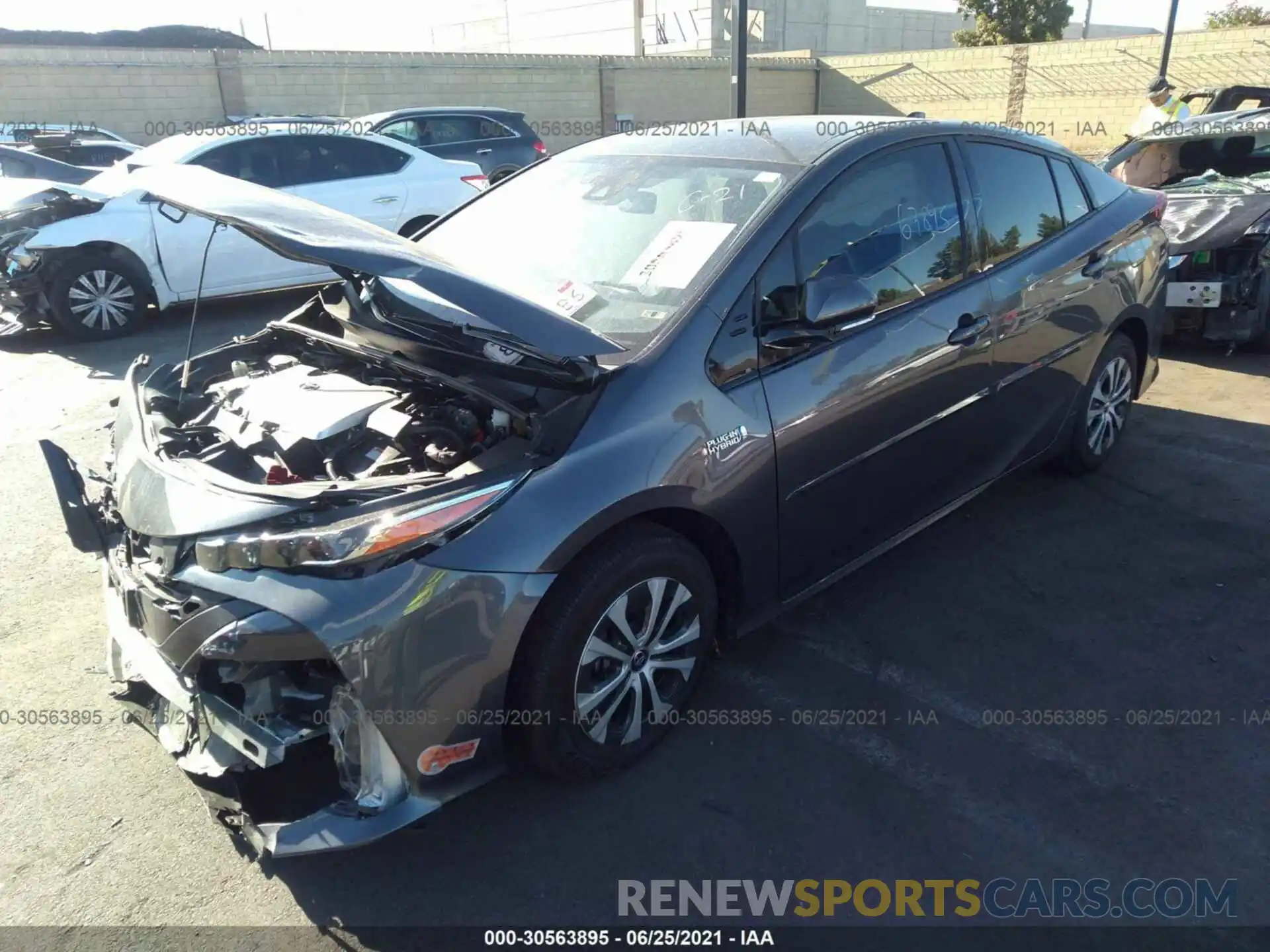 2 Photograph of a damaged car JTDKARFP2L3138821 TOYOTA PRIUS PRIME 2020