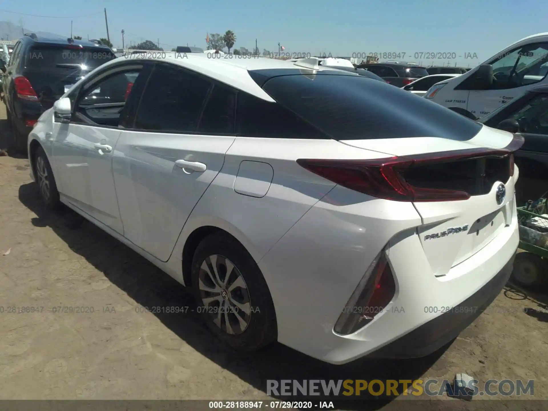 3 Photograph of a damaged car JTDKARFP2L3143341 TOYOTA PRIUS PRIME 2020