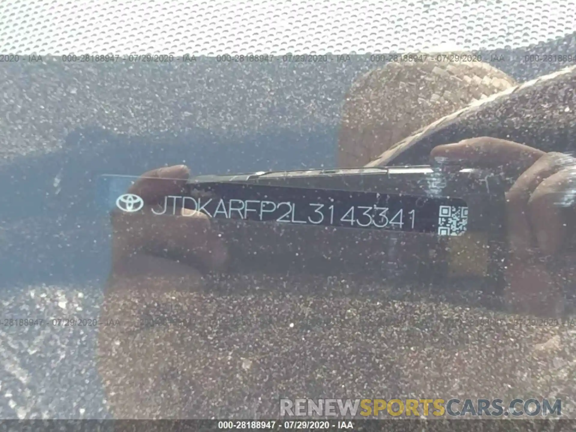 9 Photograph of a damaged car JTDKARFP2L3143341 TOYOTA PRIUS PRIME 2020