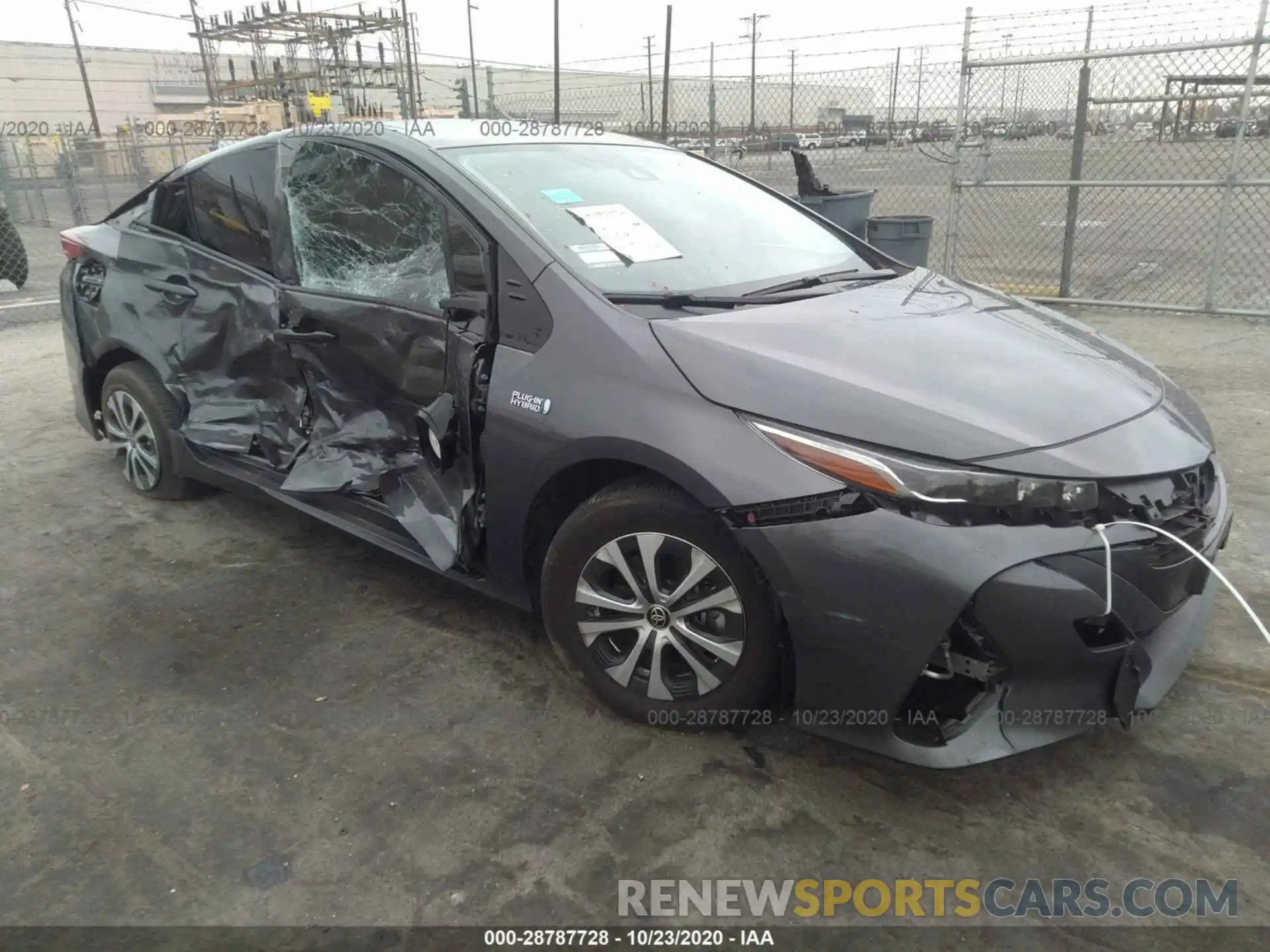 1 Photograph of a damaged car JTDKARFP2L3146403 TOYOTA PRIUS PRIME 2020