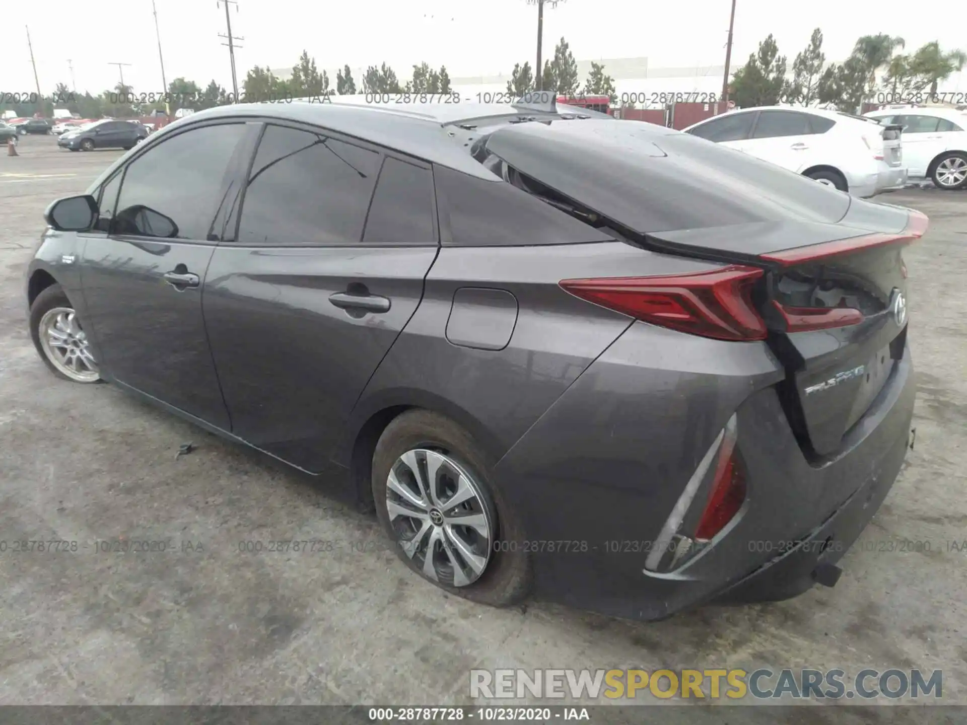 3 Фотография поврежденного автомобиля JTDKARFP2L3146403 TOYOTA PRIUS PRIME 2020