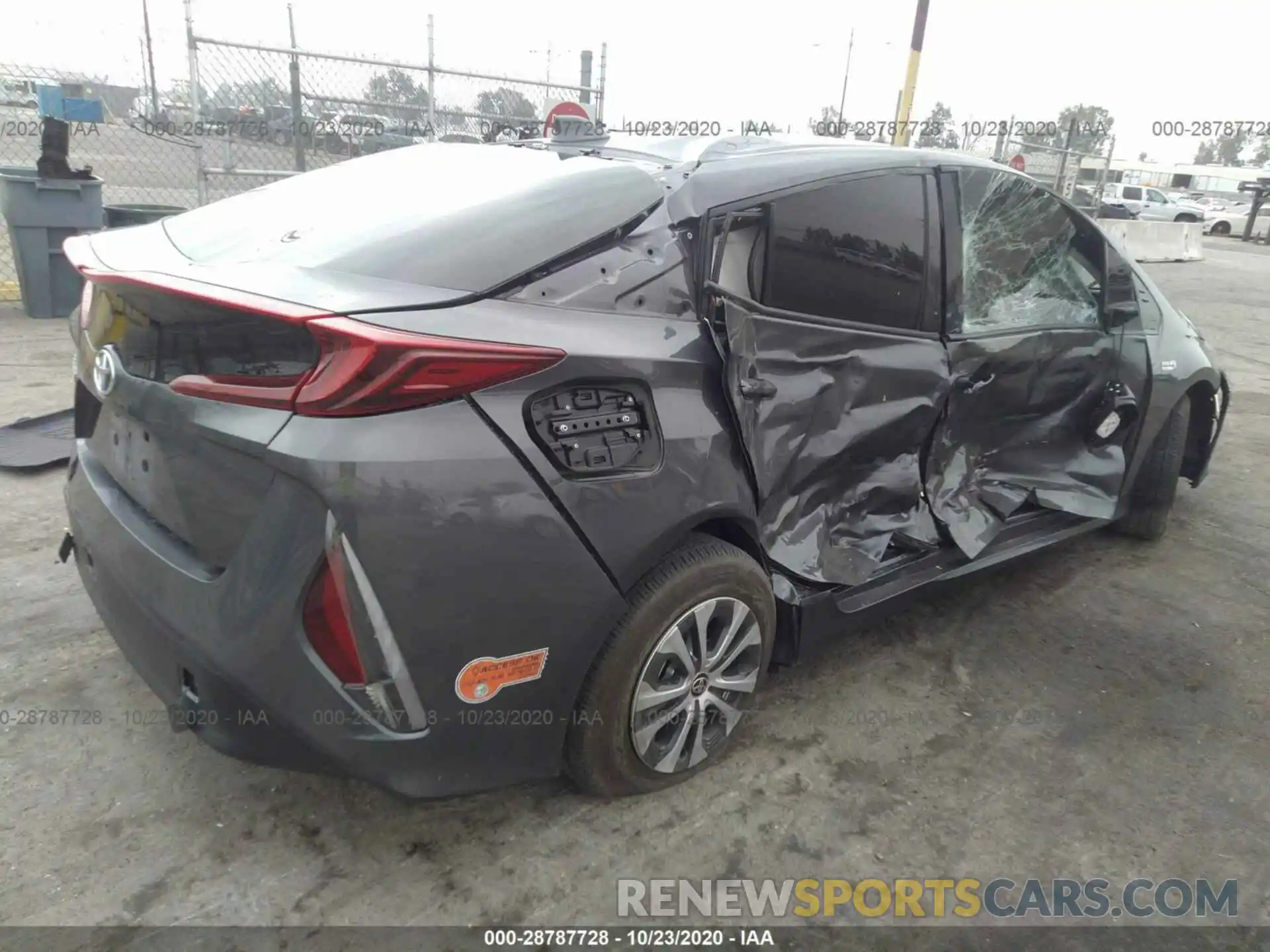 4 Photograph of a damaged car JTDKARFP2L3146403 TOYOTA PRIUS PRIME 2020