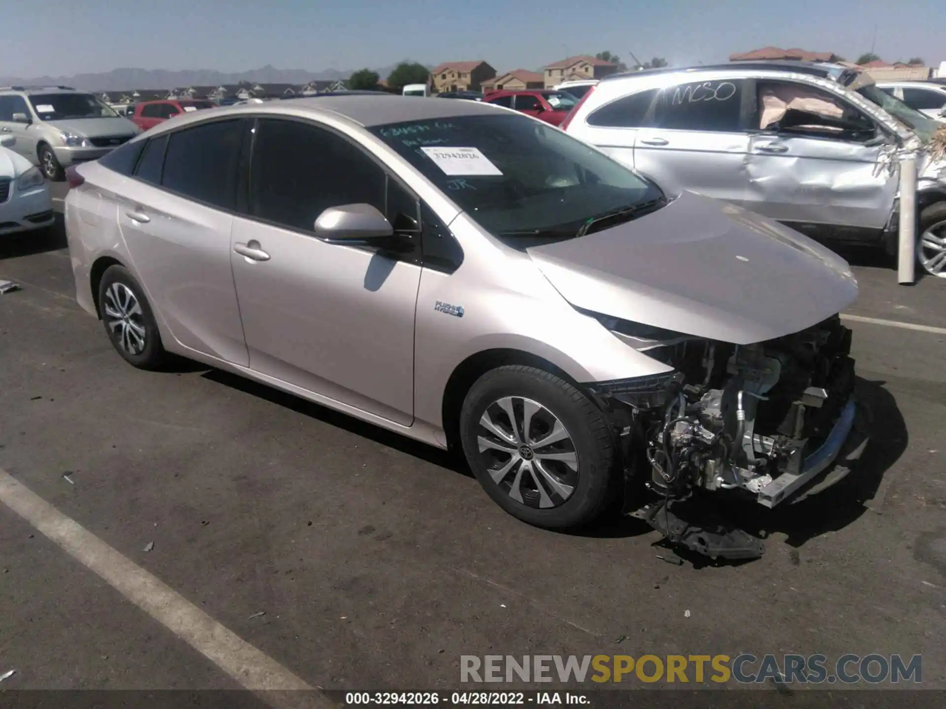 1 Photograph of a damaged car JTDKARFP2L3147681 TOYOTA PRIUS PRIME 2020