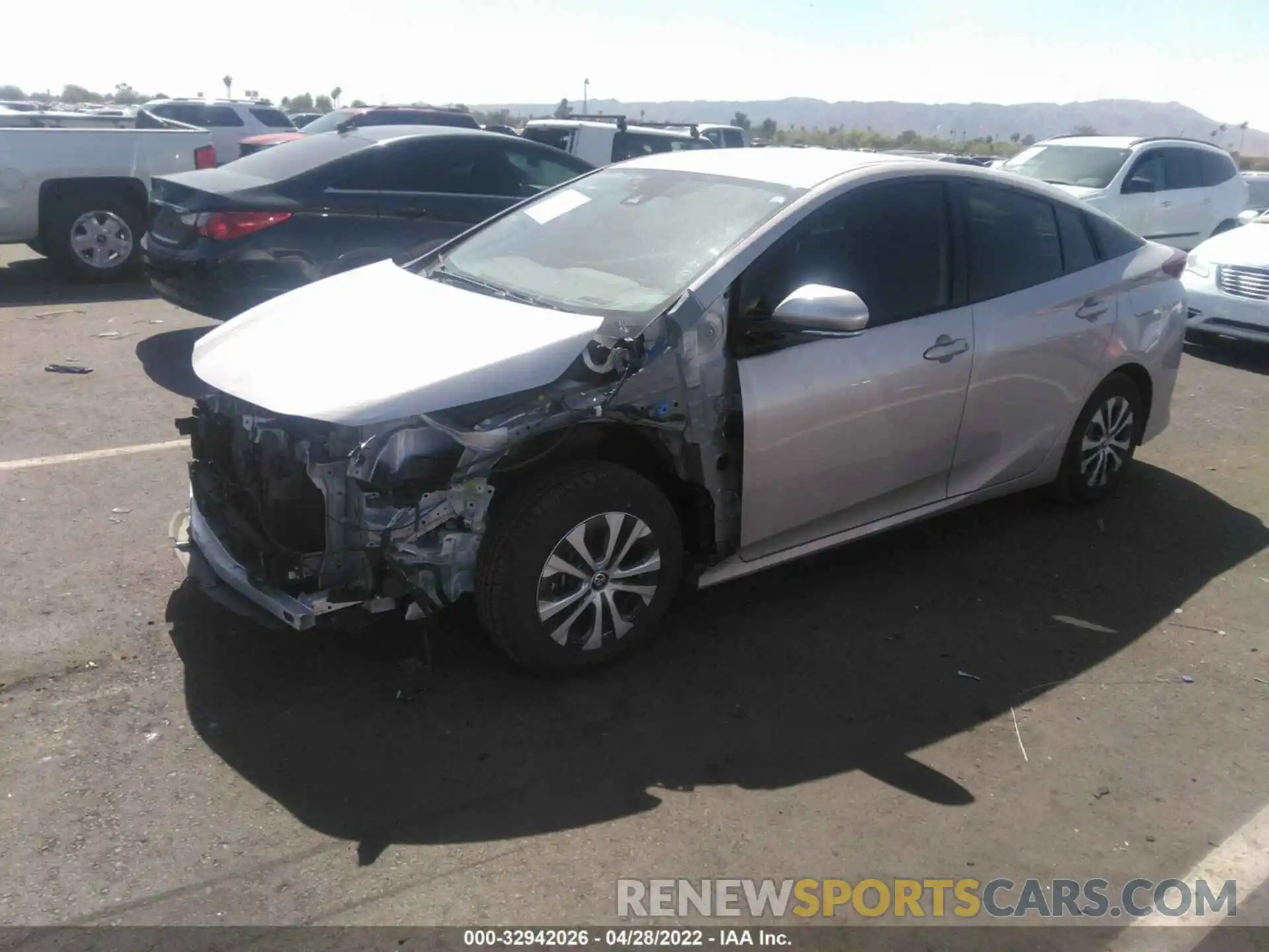 2 Photograph of a damaged car JTDKARFP2L3147681 TOYOTA PRIUS PRIME 2020