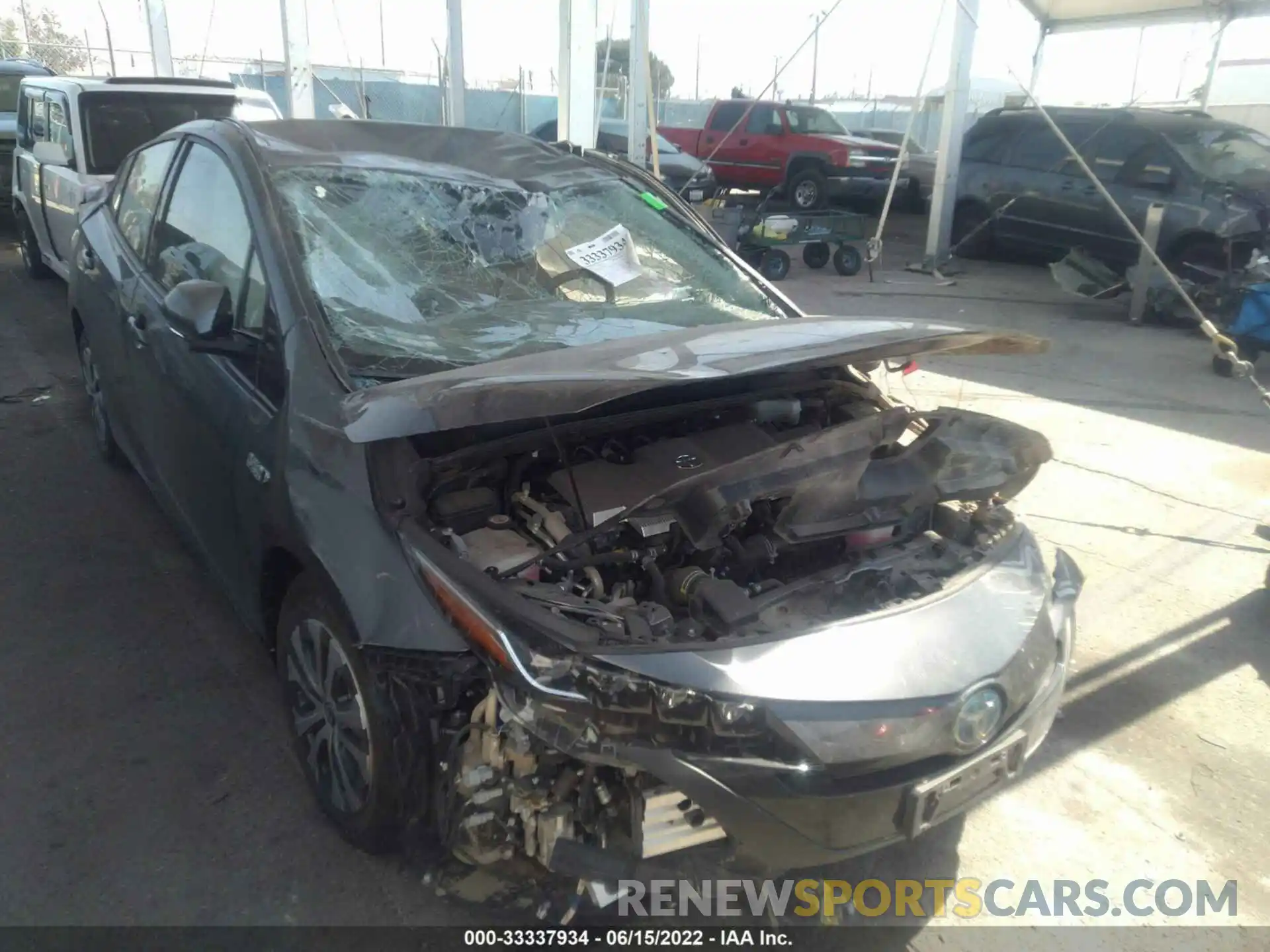 1 Photograph of a damaged car JTDKARFP2L3160026 TOYOTA PRIUS PRIME 2020