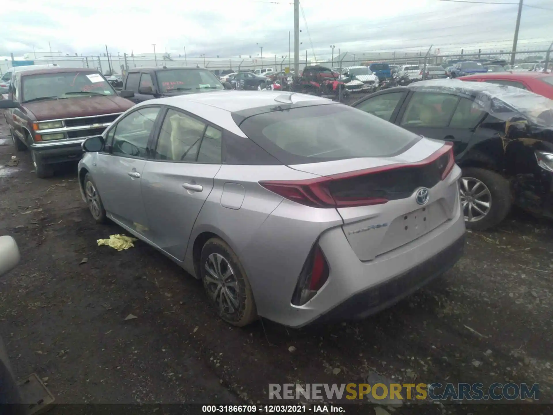 3 Photograph of a damaged car JTDKARFP2L3161452 TOYOTA PRIUS PRIME 2020