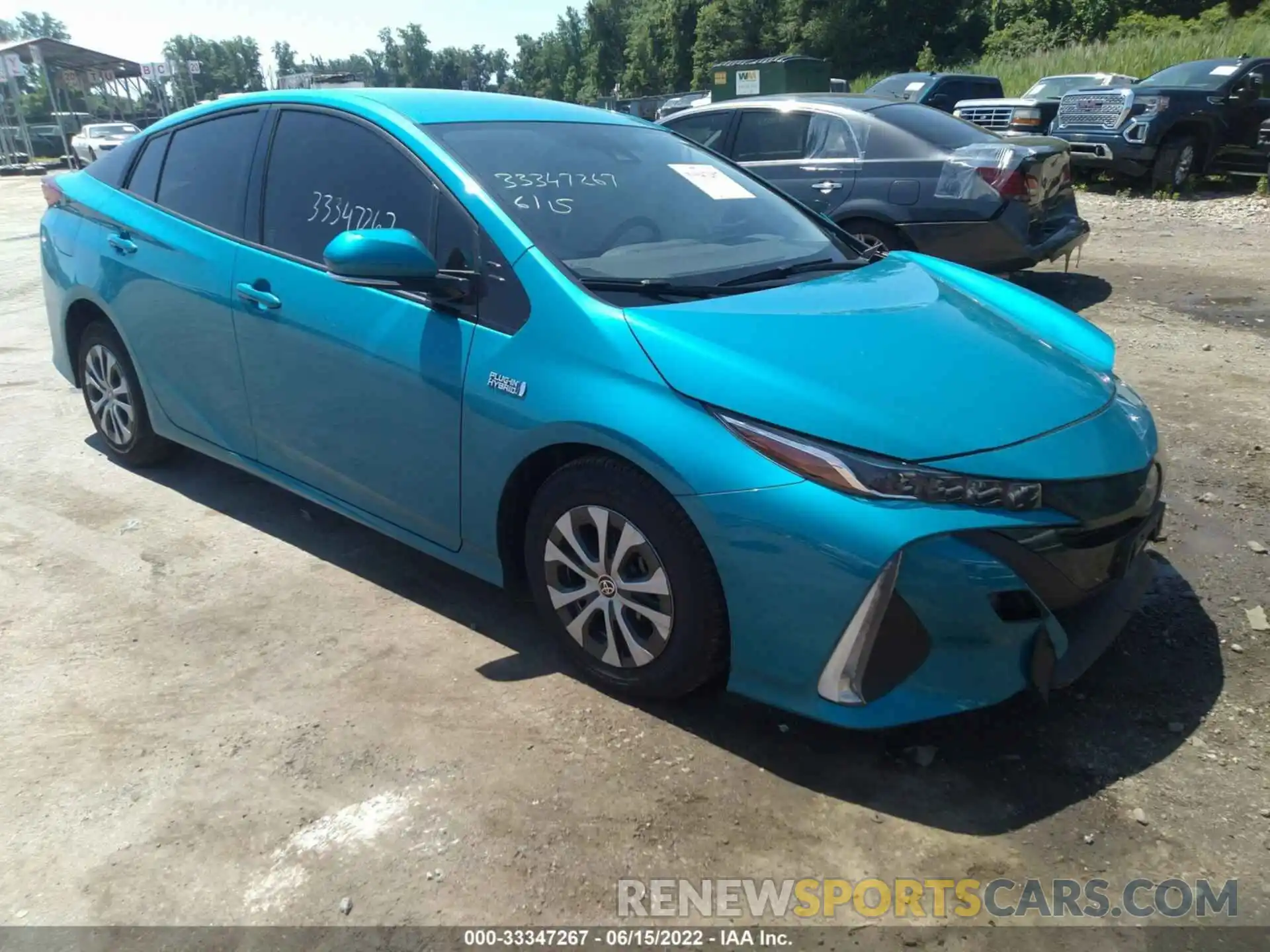 1 Photograph of a damaged car JTDKARFP3L3120487 TOYOTA PRIUS PRIME 2020