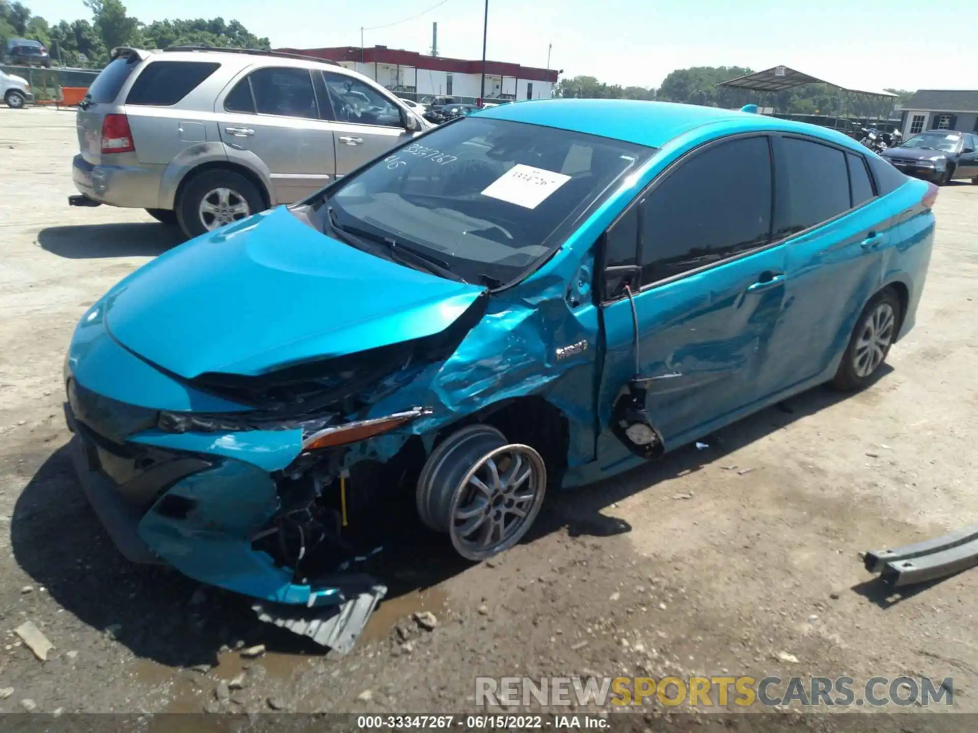 2 Photograph of a damaged car JTDKARFP3L3120487 TOYOTA PRIUS PRIME 2020